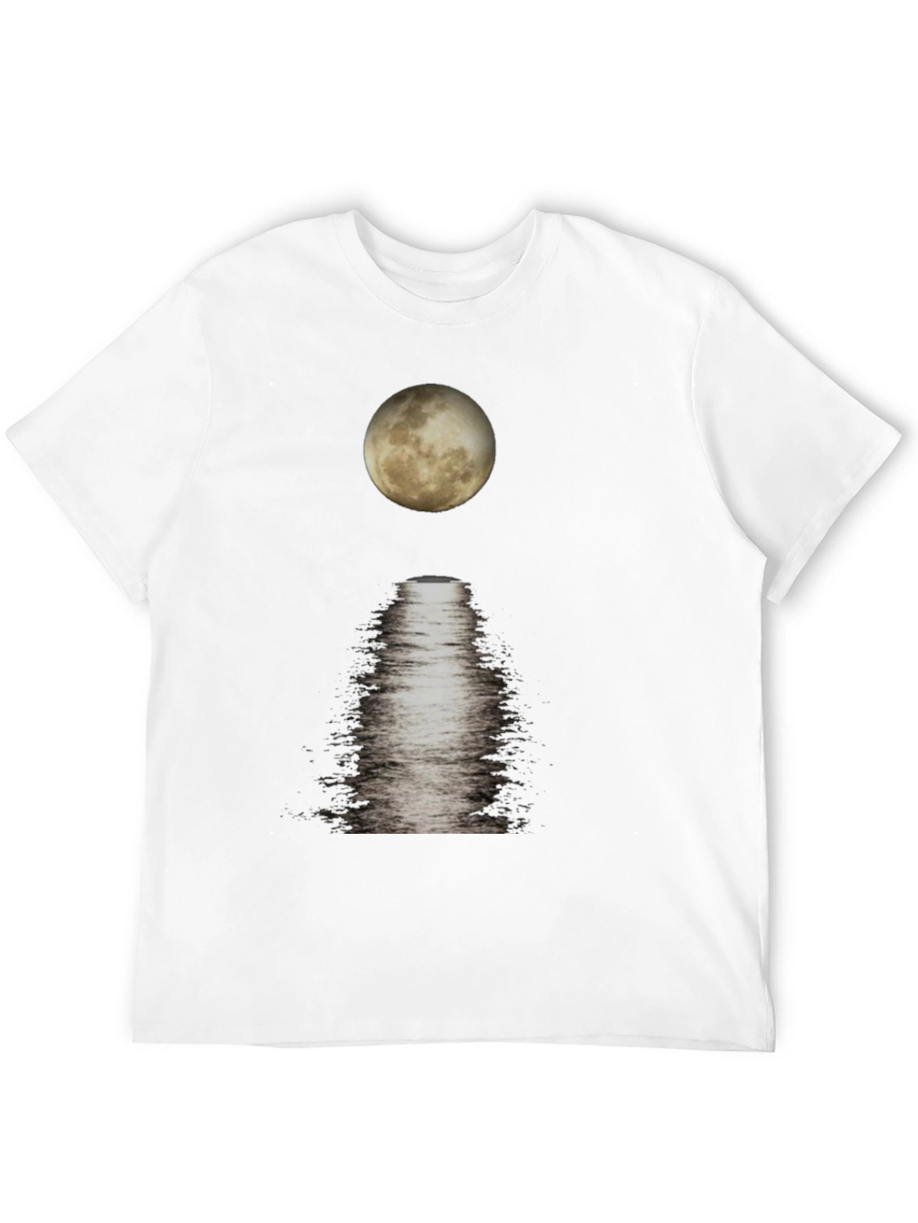 Moonlit Reflections Black T-Shirt
