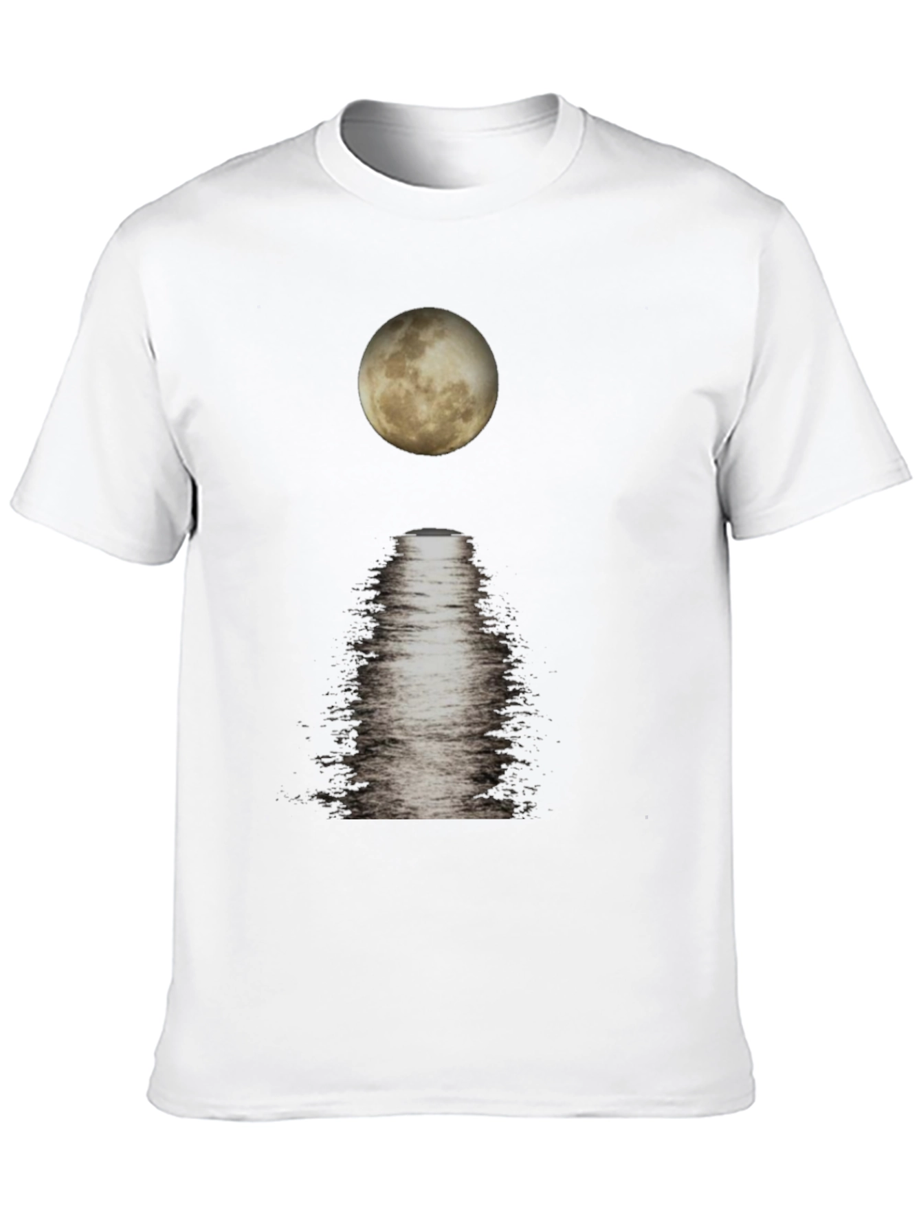 Moonlit Reflections Black T-Shirt