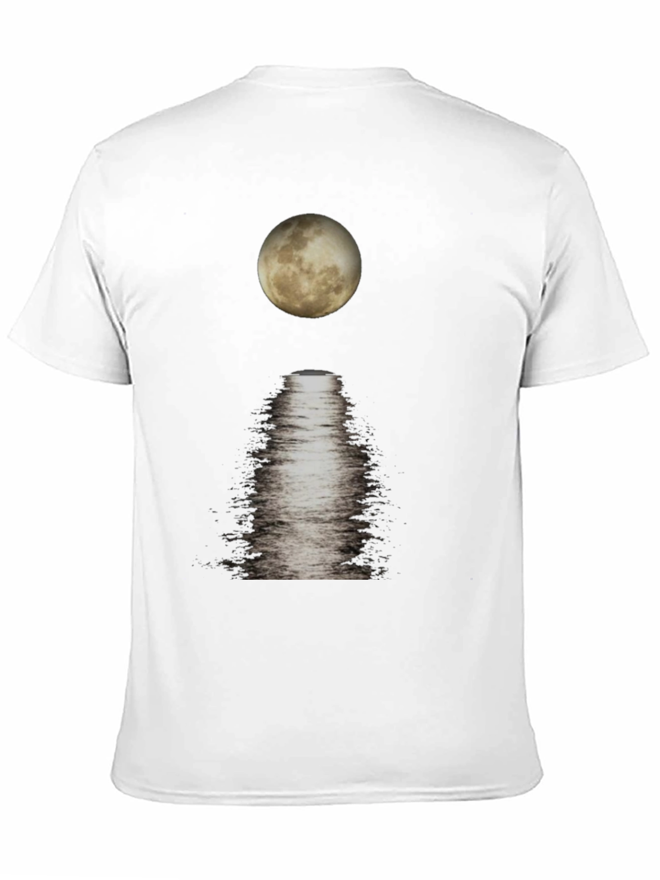 Moonlit Reflections Black T-Shirt