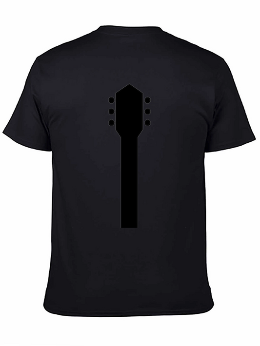 Guitar Headstock Black T-Shirt