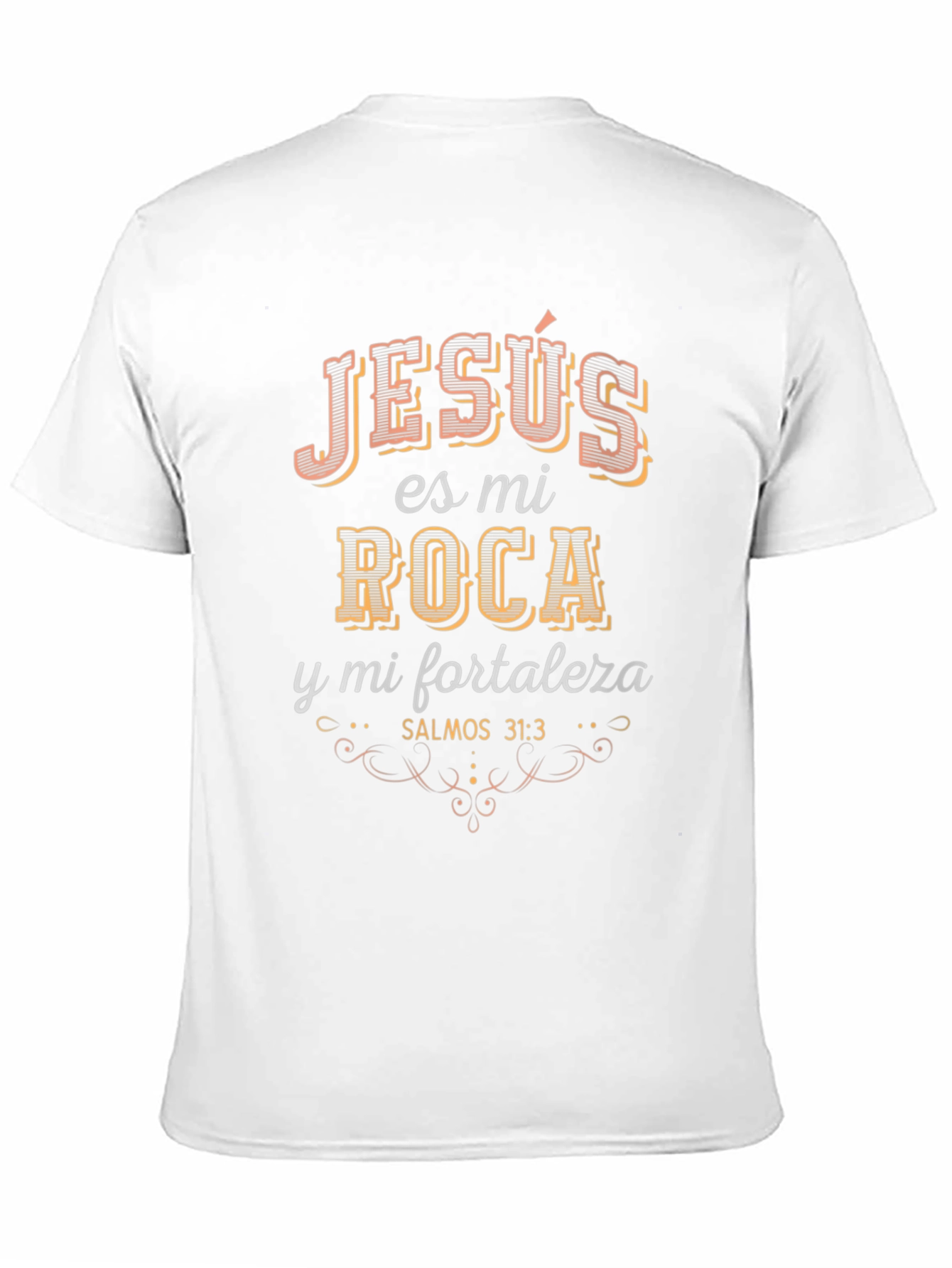 Jesus Es Mi Roca Black T-Shirt