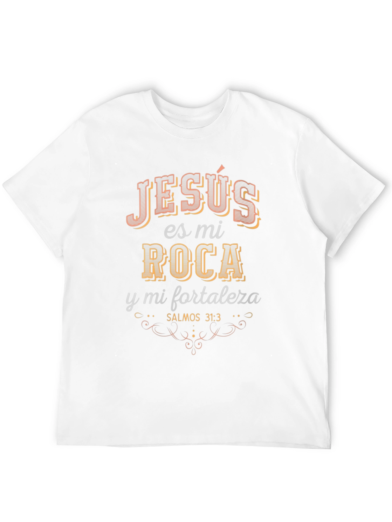 Jesus Es Mi Roca Black T-Shirt