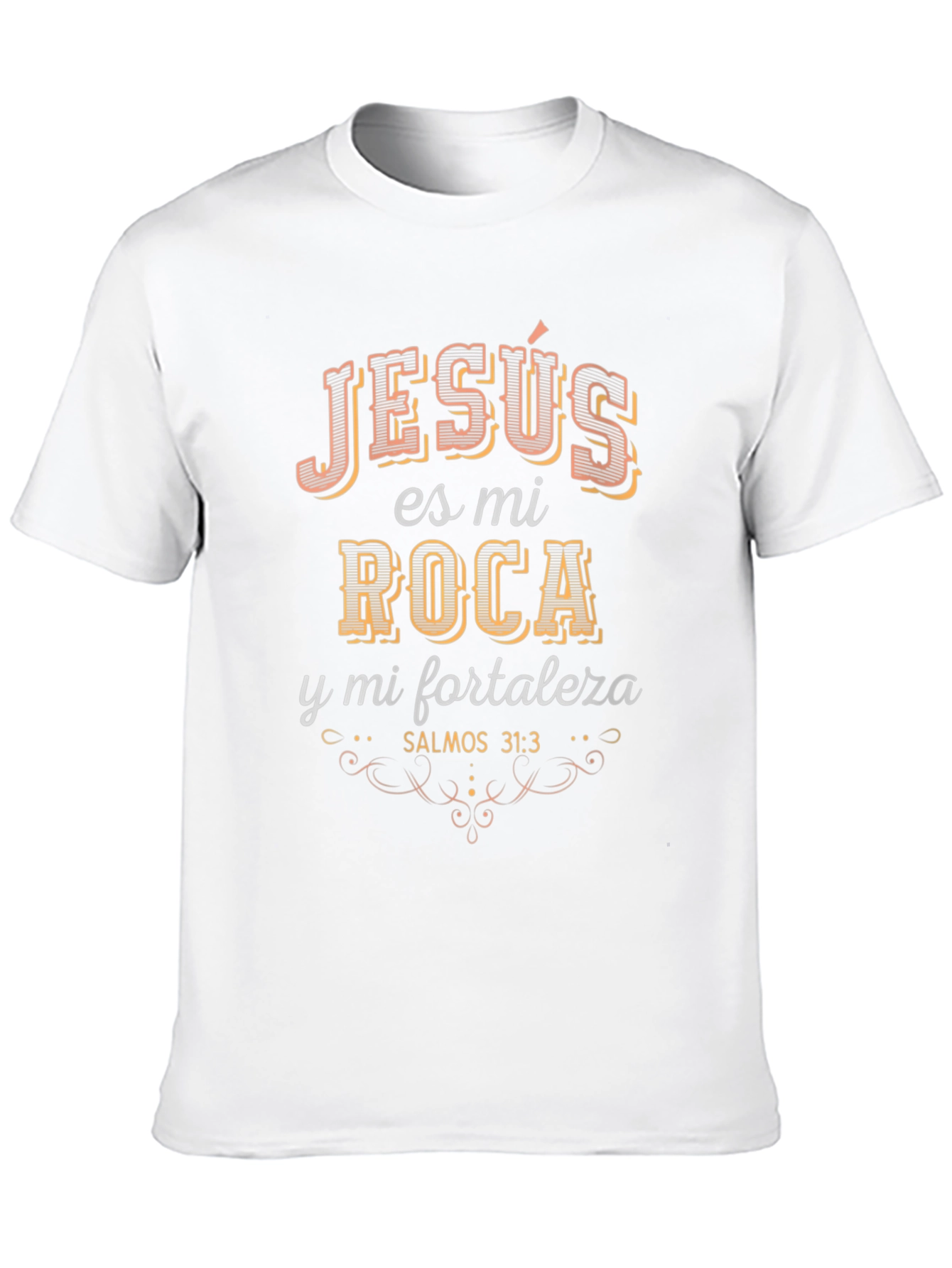 Jesus Es Mi Roca Black T-Shirt