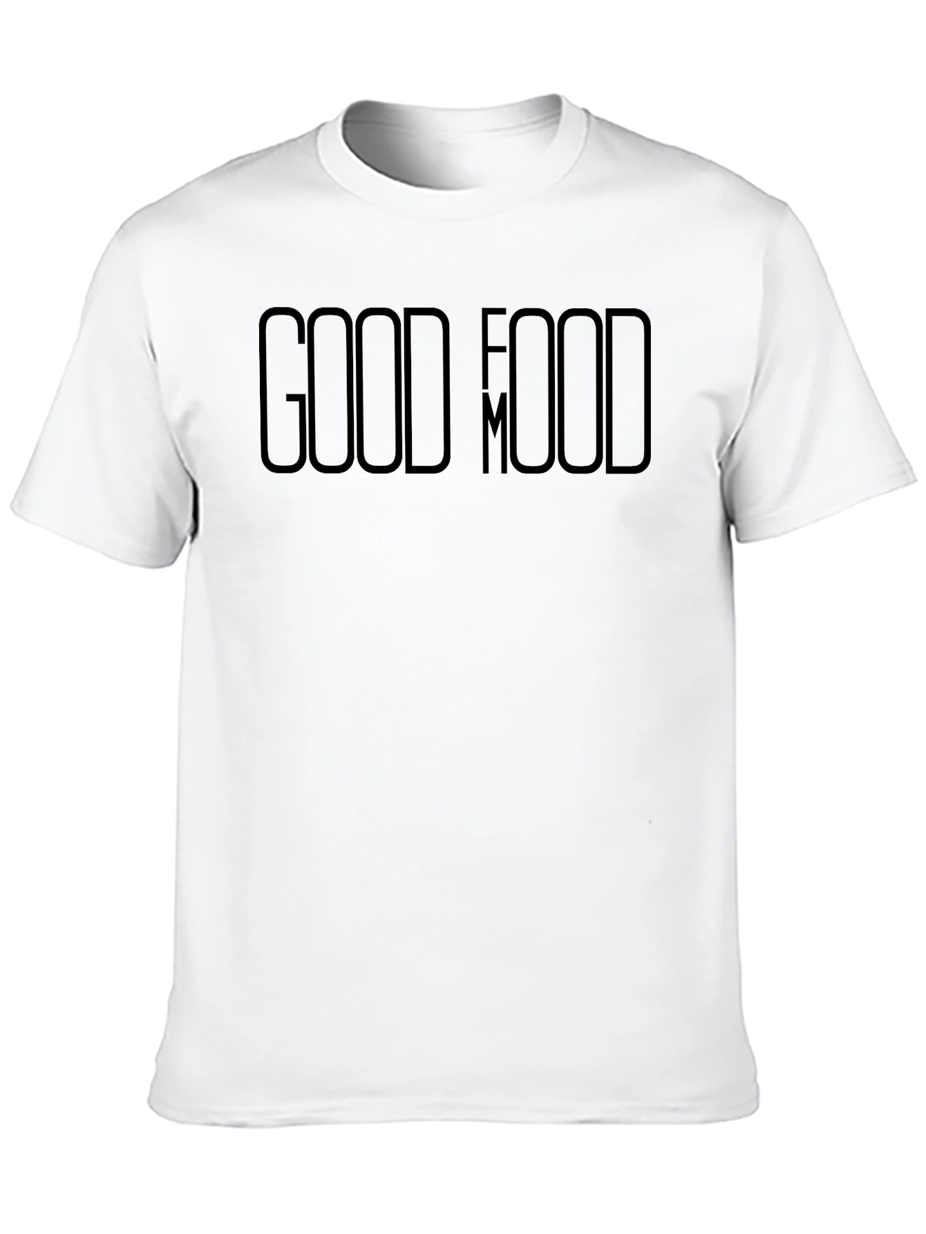 Good Food Good Mood Graphic Tee - Black