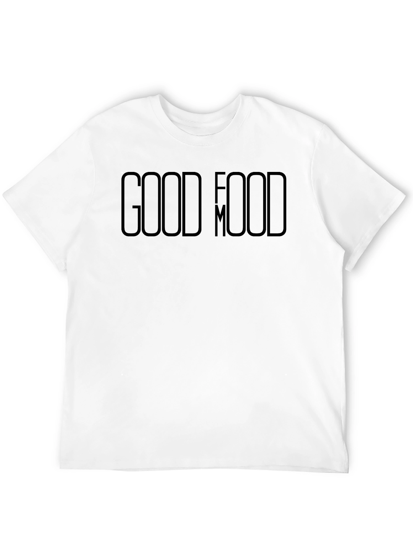 Good Food Good Mood Graphic Tee - Black