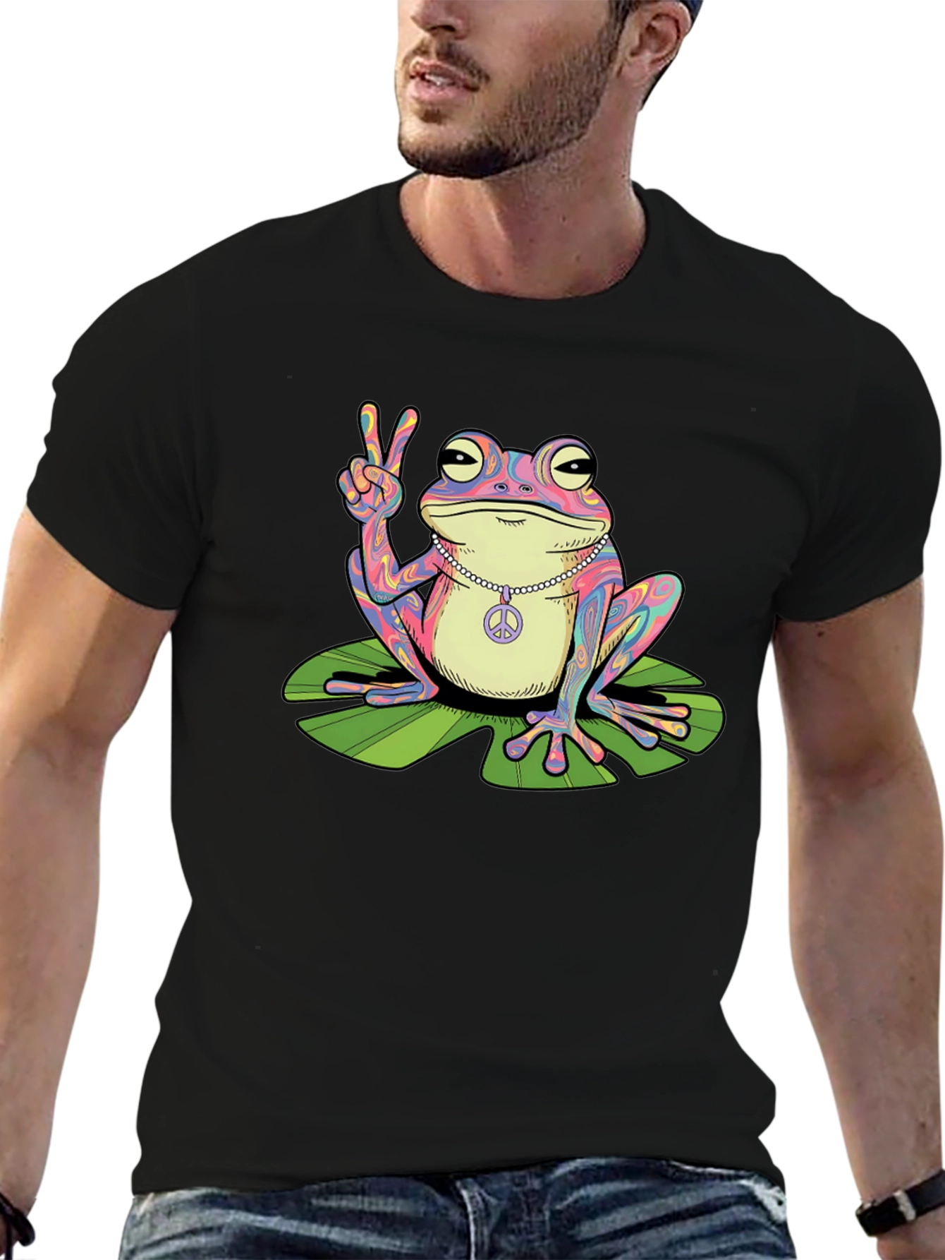 Peace Frog Graphic T-Shirt
