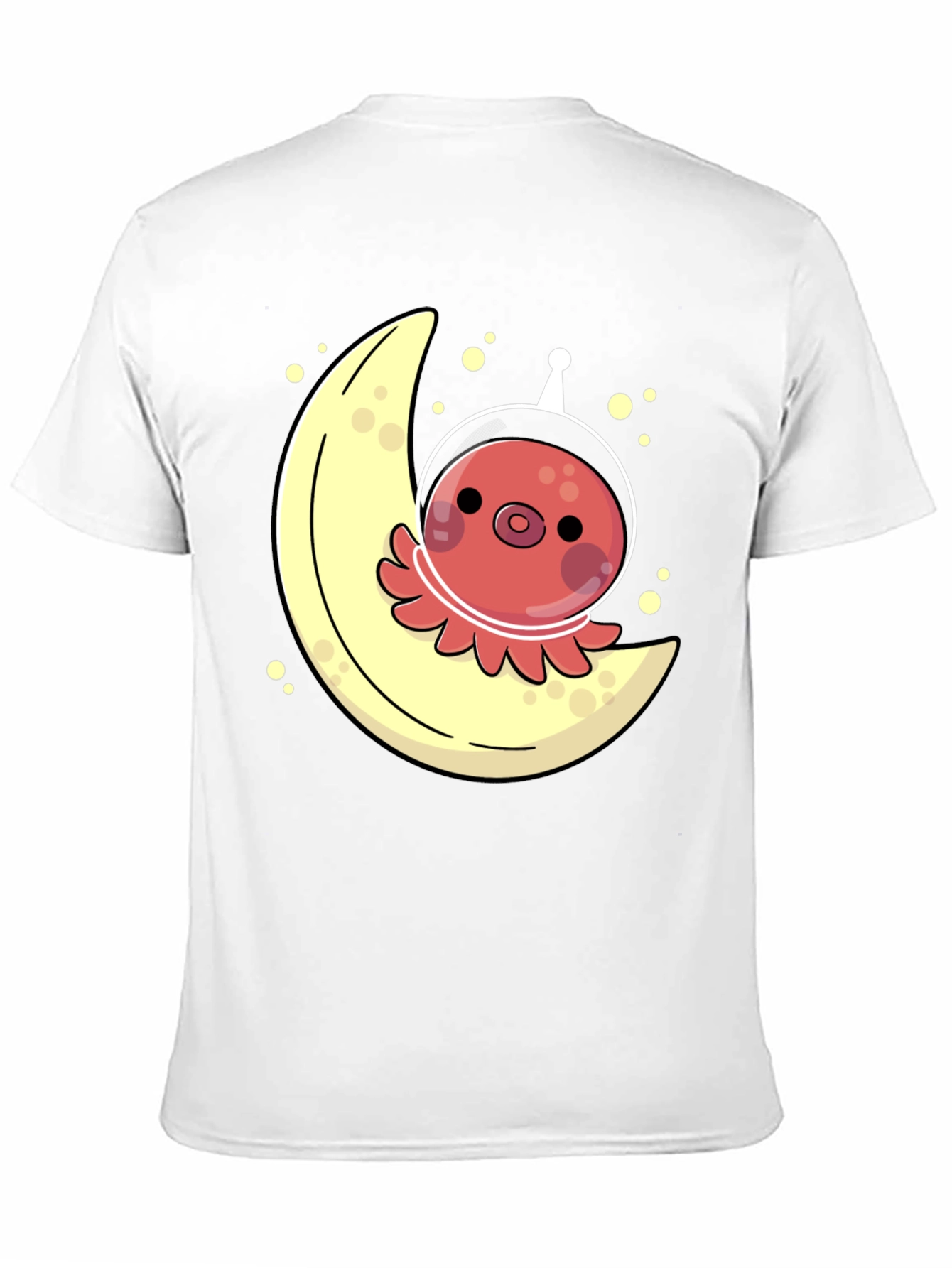 Space Octopus Moon Graphic Tee - Unique & Fun!