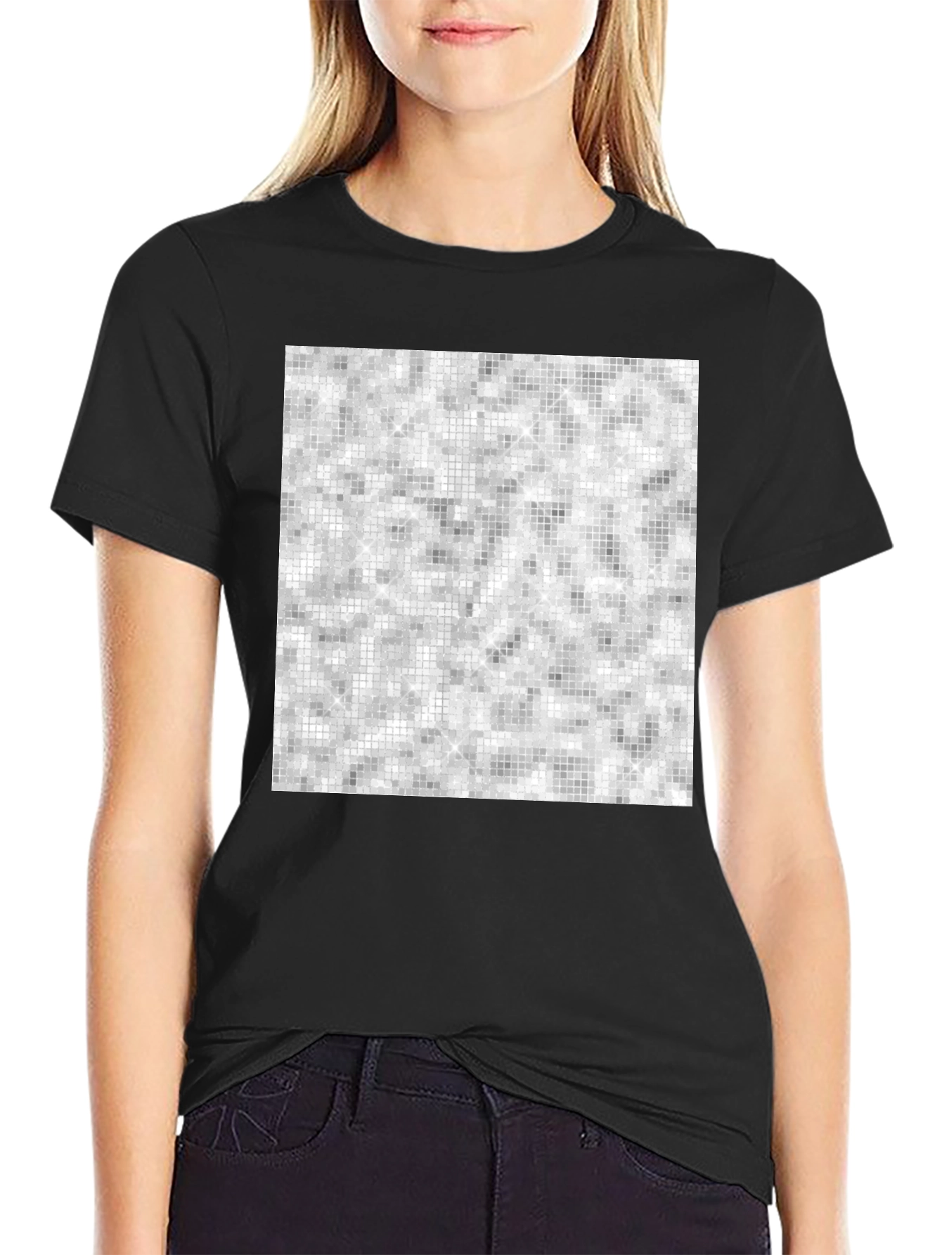 Abstract Black T-Shirt