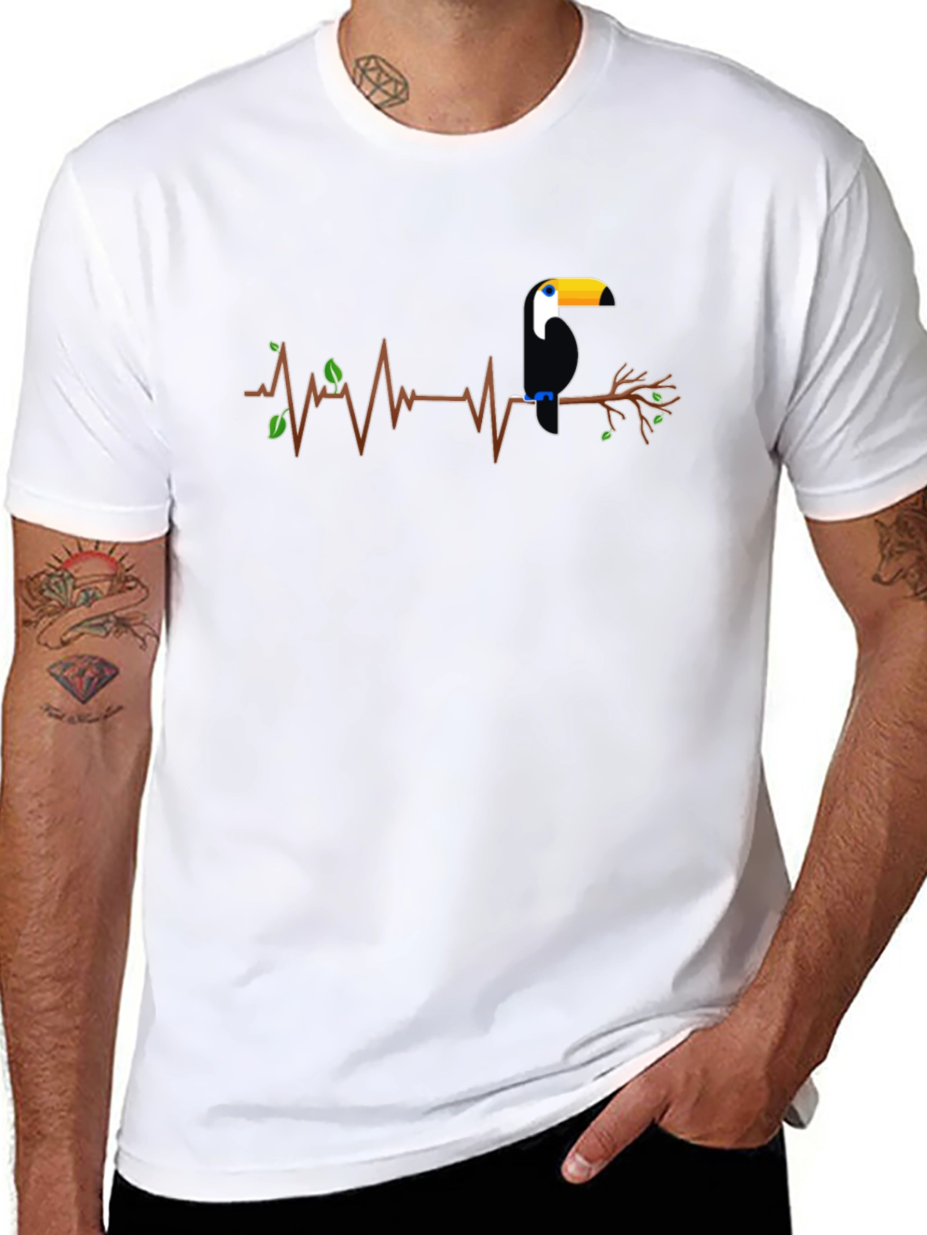 Toucan Heartbeat Graphic T-Shirt
