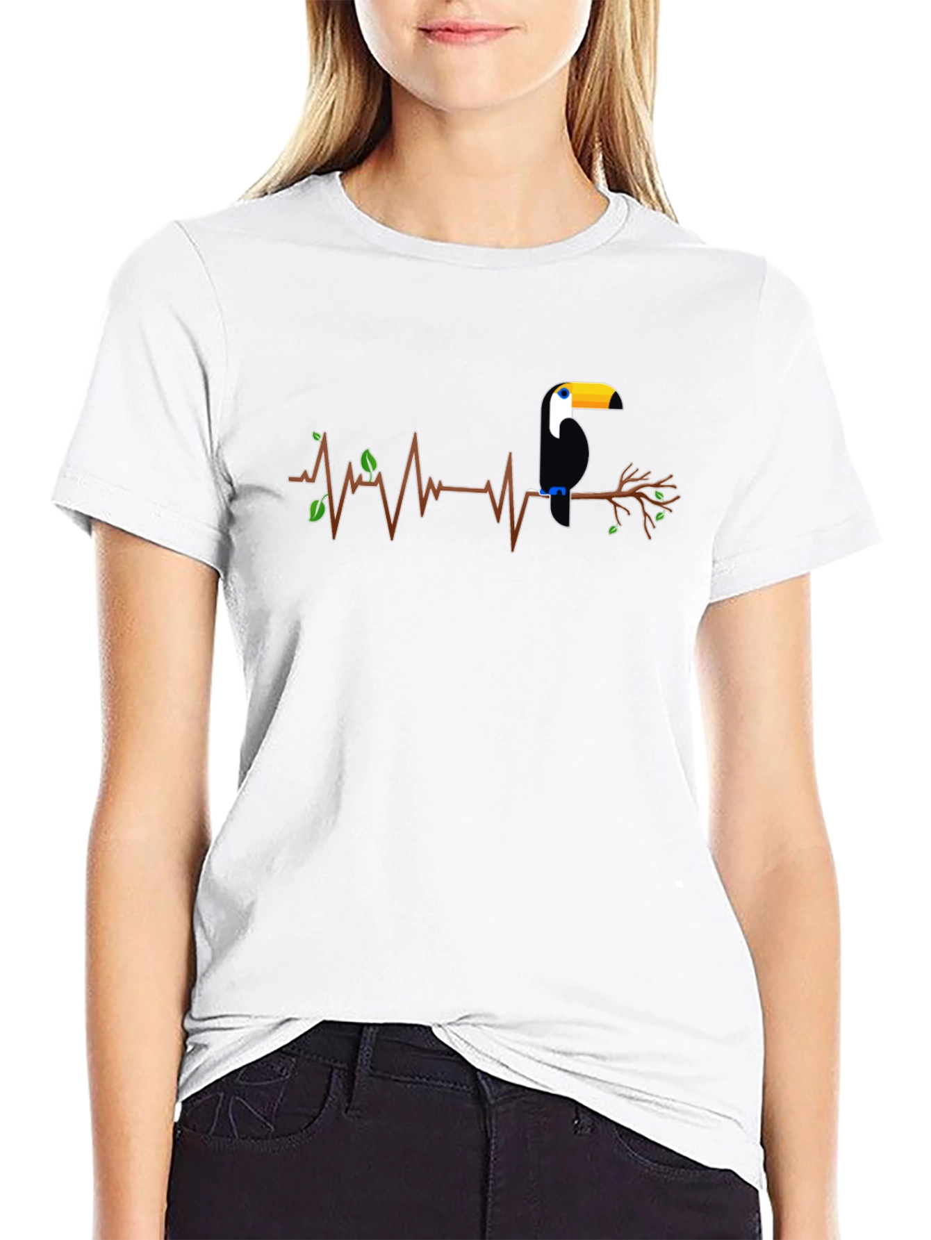 Toucan Heartbeat Graphic T-Shirt