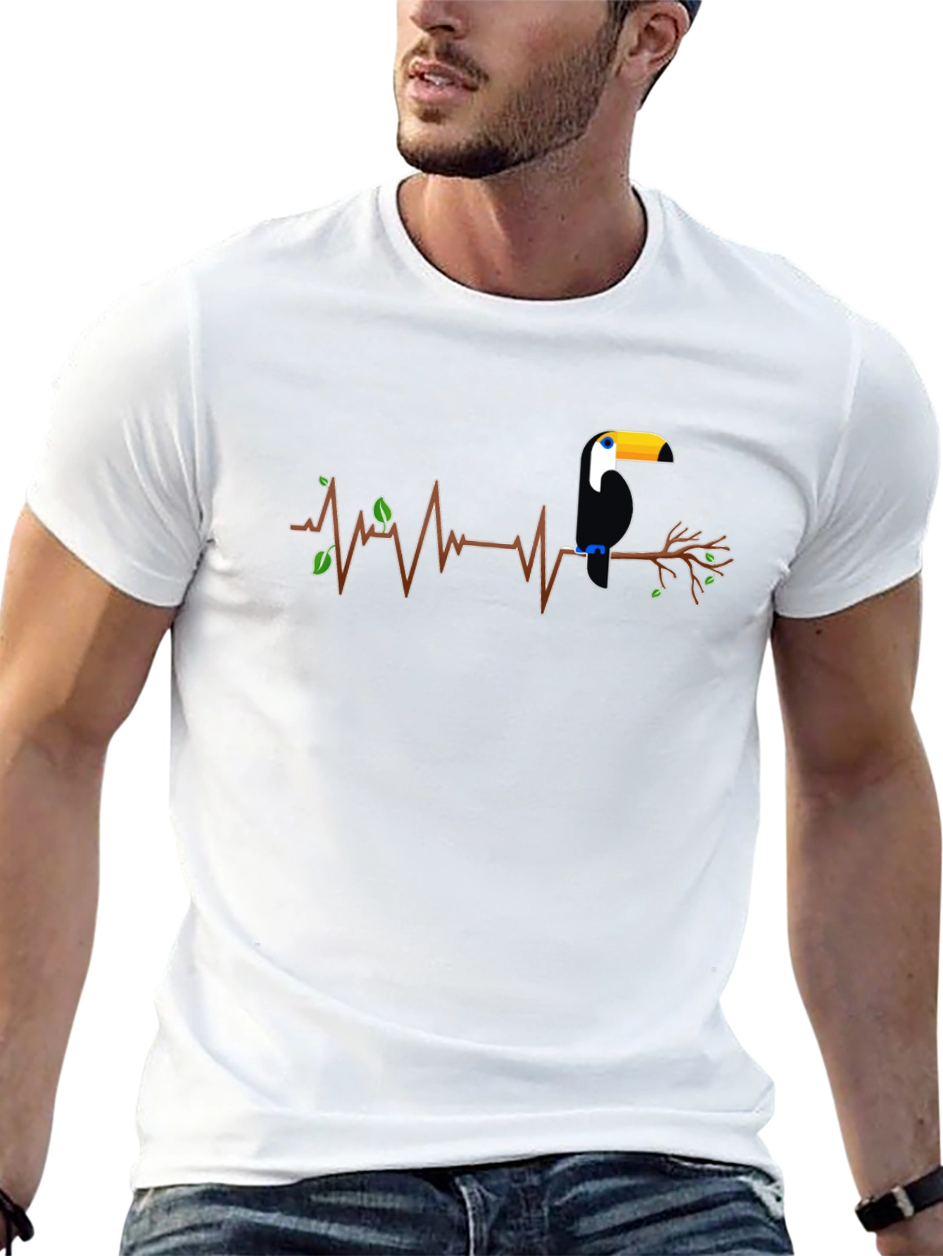 Toucan Heartbeat Graphic T-Shirt
