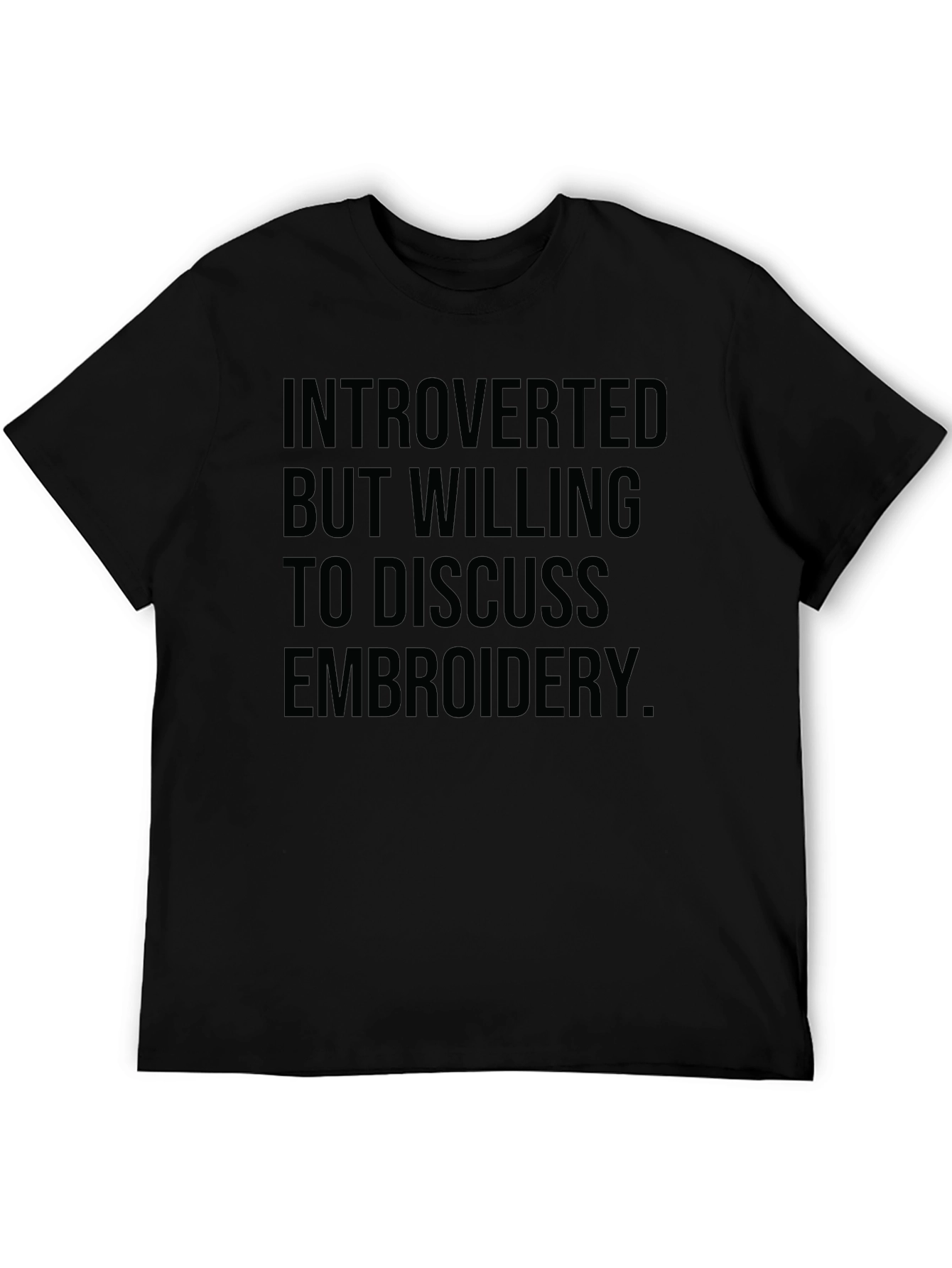 Introverted Embroidery Enthusiast T-Shirt