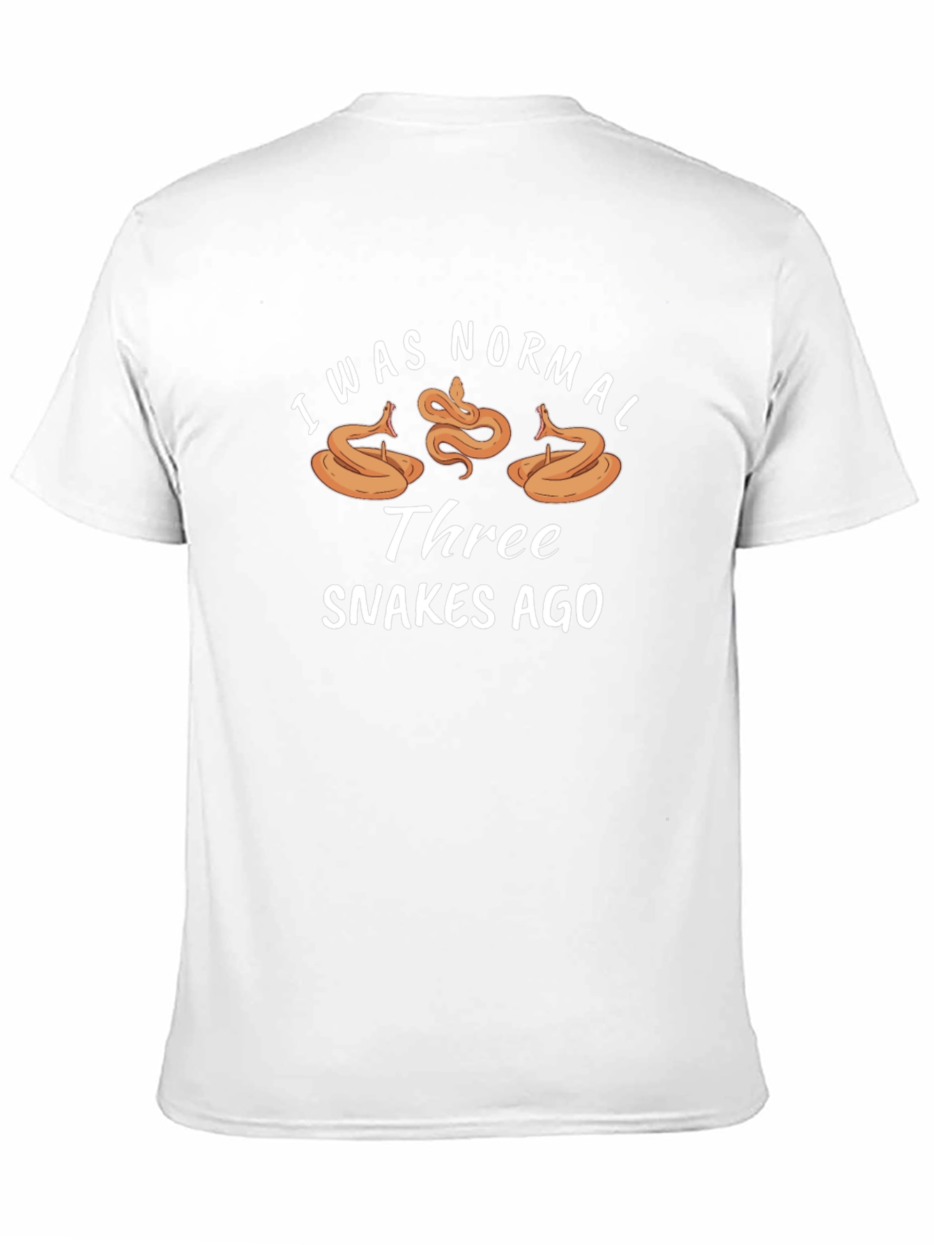 I Was Normal Three Snakes Ago Black T-Shirt