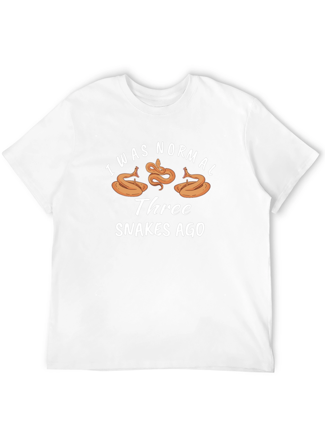 I Was Normal Three Snakes Ago Black T-Shirt