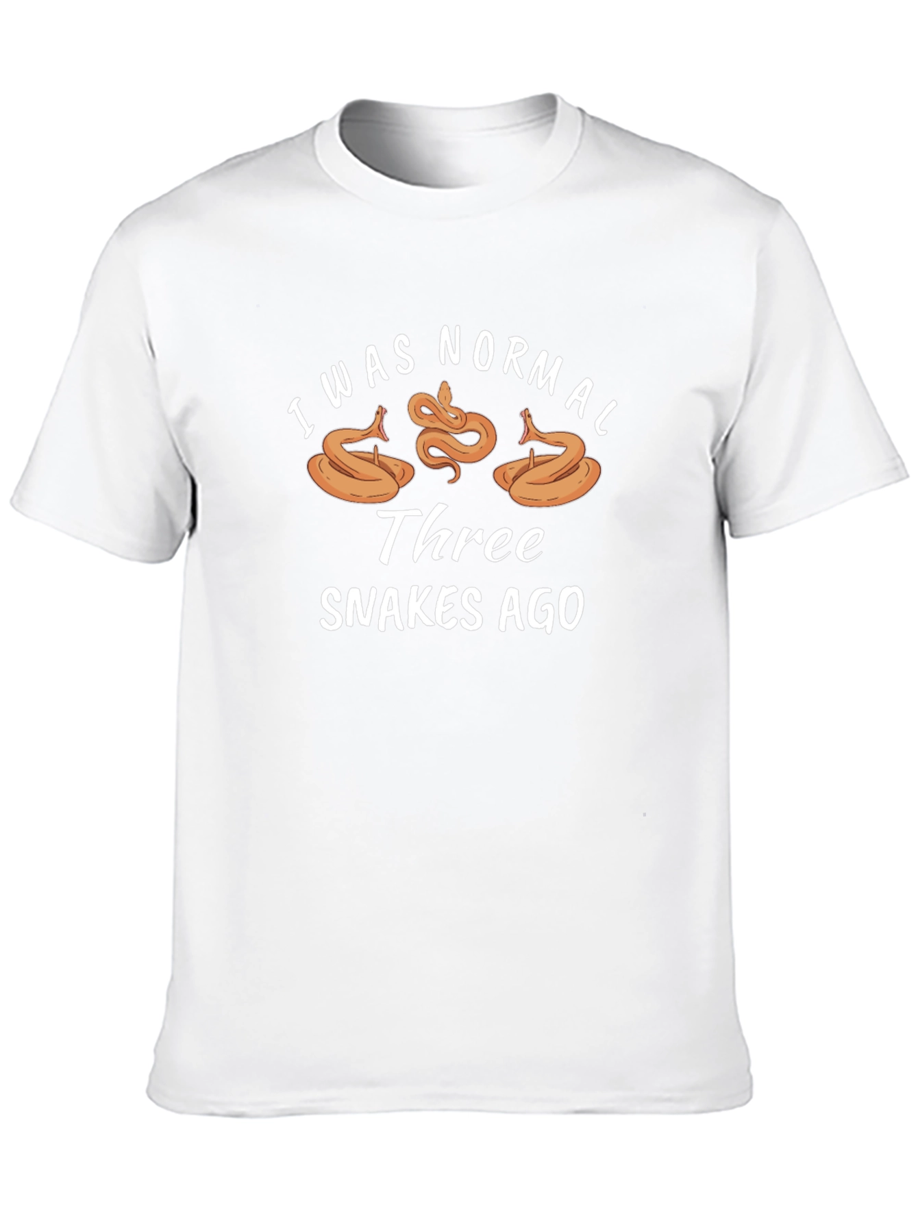 I Was Normal Three Snakes Ago Black T-Shirt