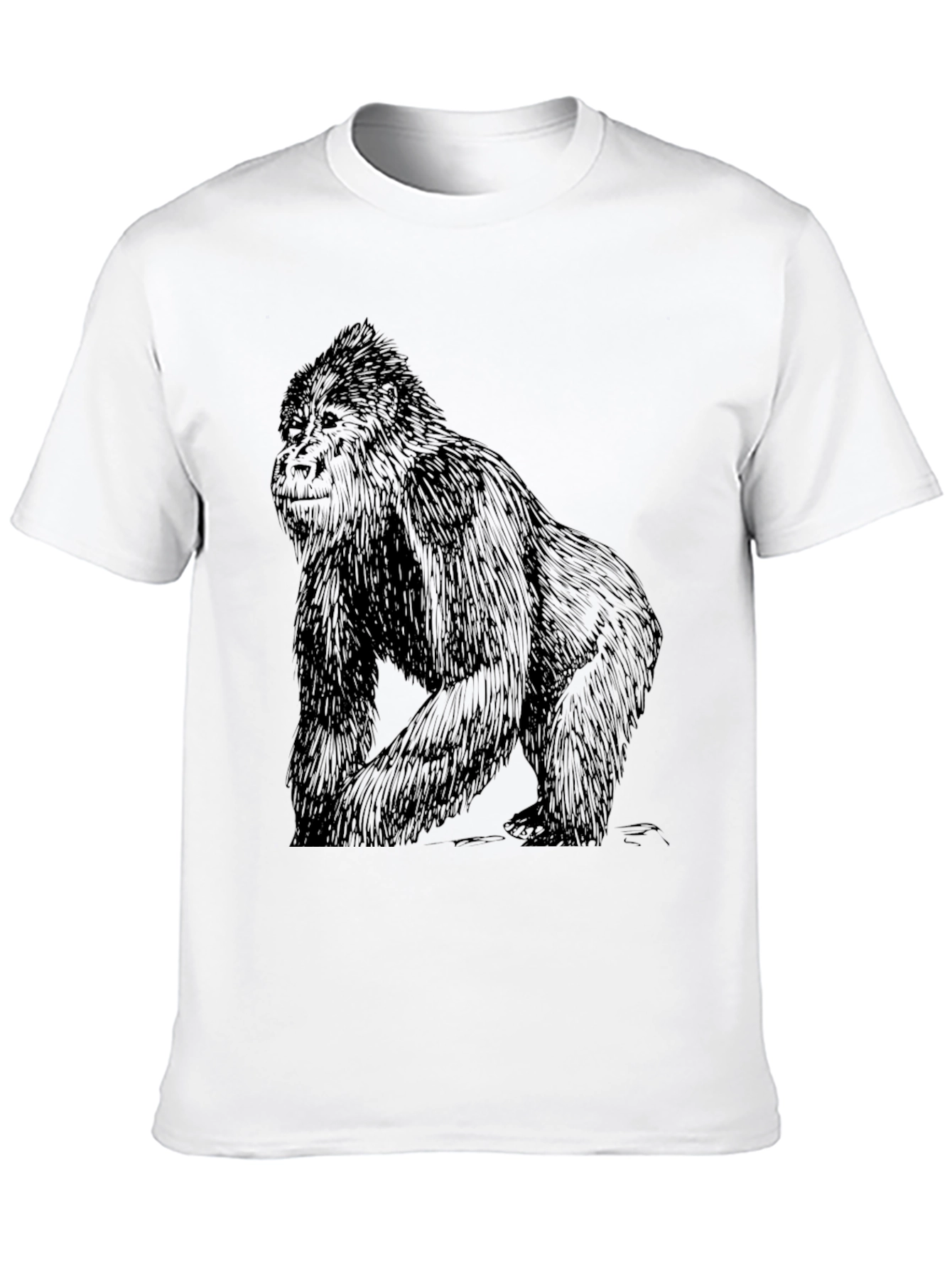 Gorilla Graphic Black T-Shirt - Animal Tee