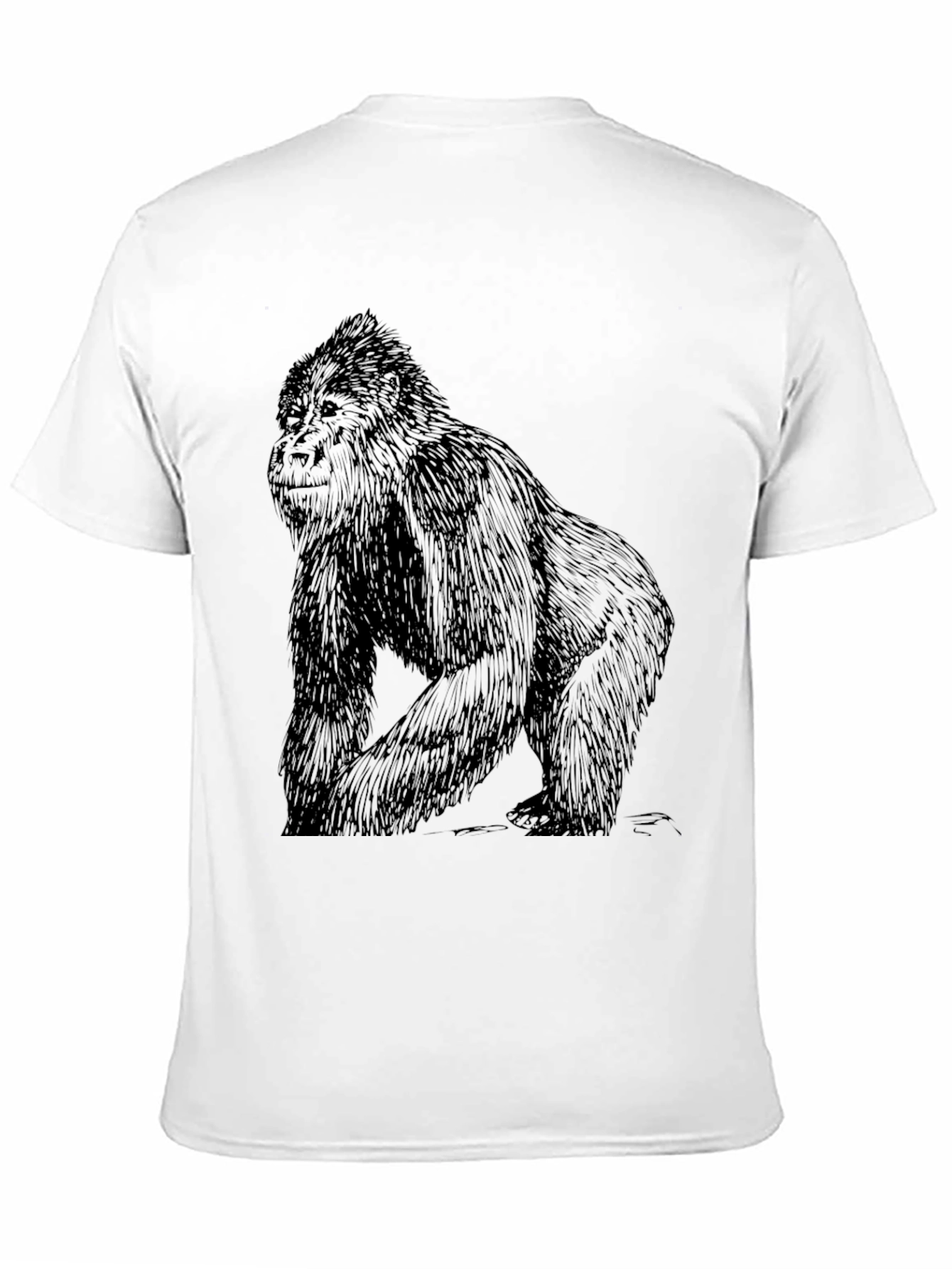 Gorilla Graphic Black T-Shirt - Animal Tee