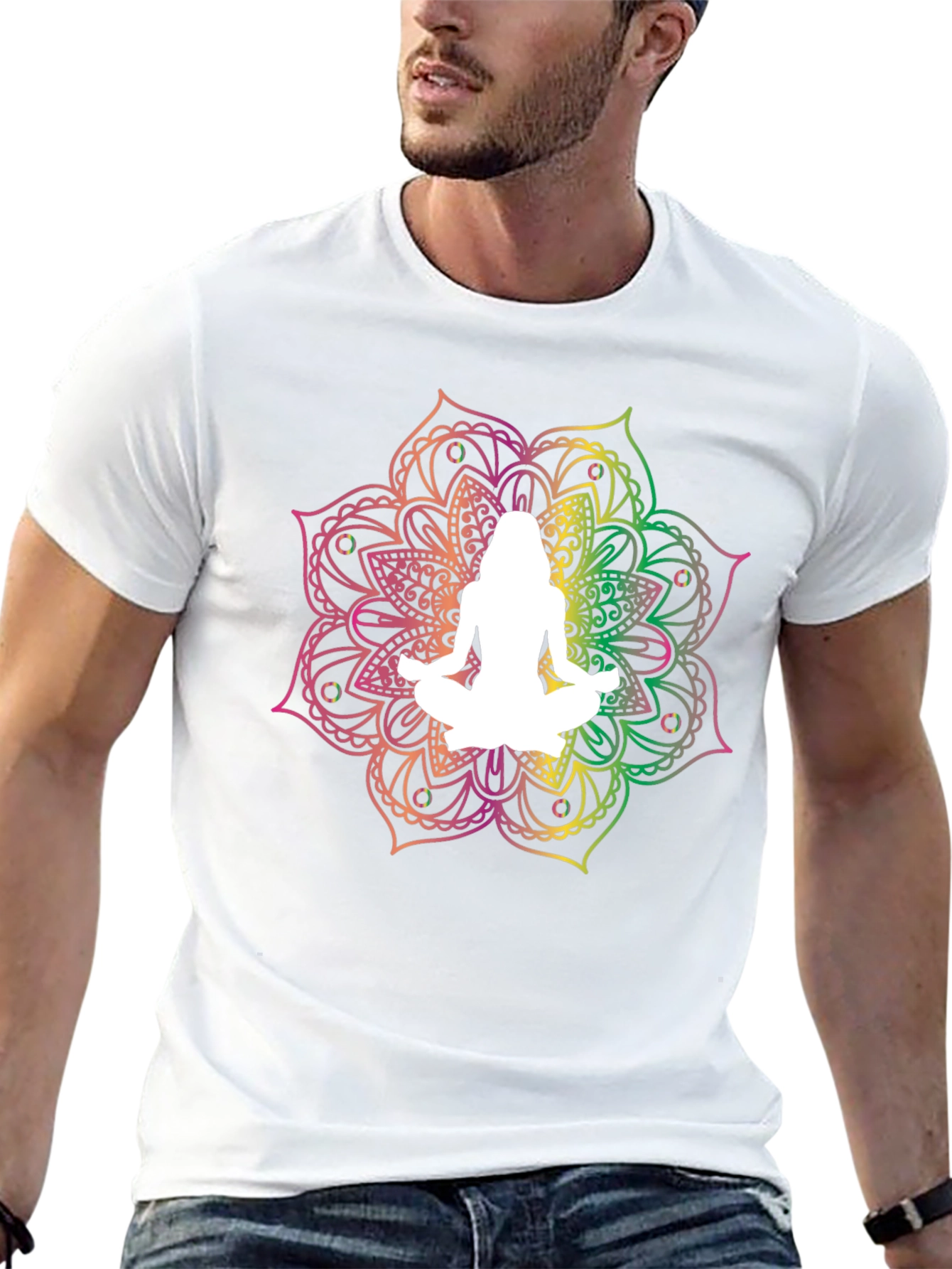 Yoga Mandala Black T-Shirt
