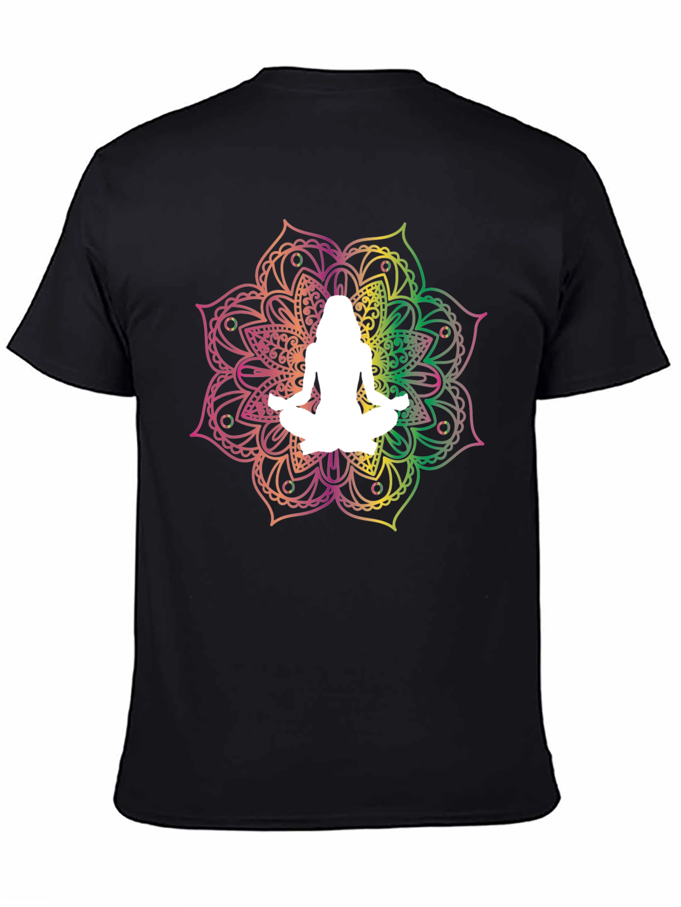 Yoga Mandala Black T-Shirt