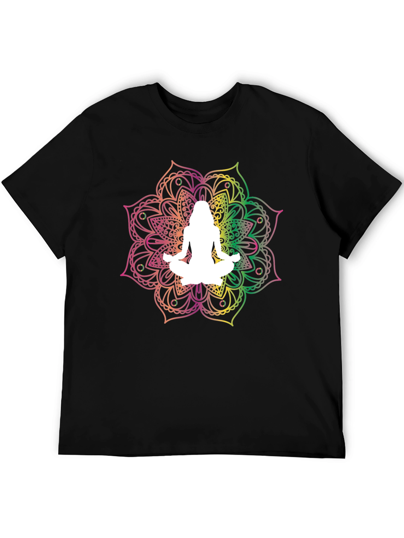 Yoga Mandala Black T-Shirt