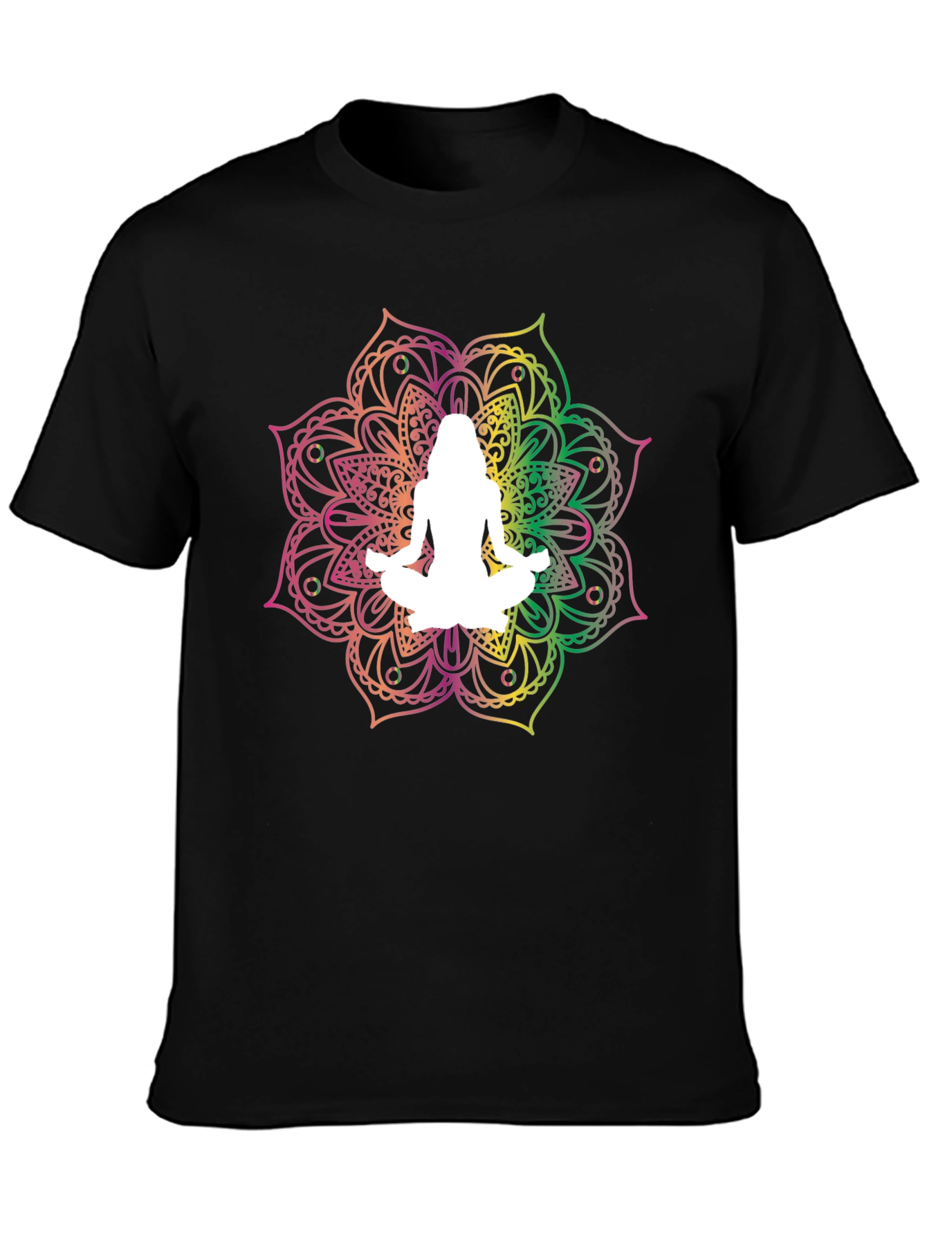 Yoga Mandala Black T-Shirt