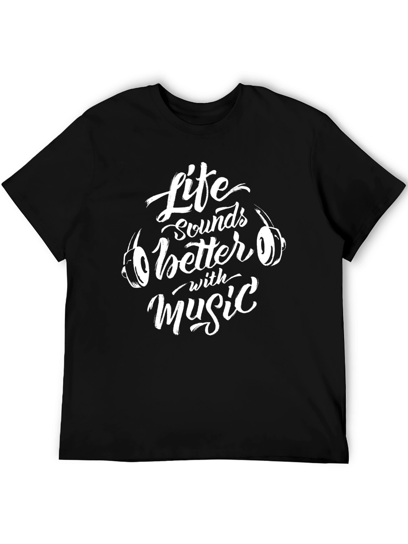 Life Sounds Better With Music Graphic T-Shirt