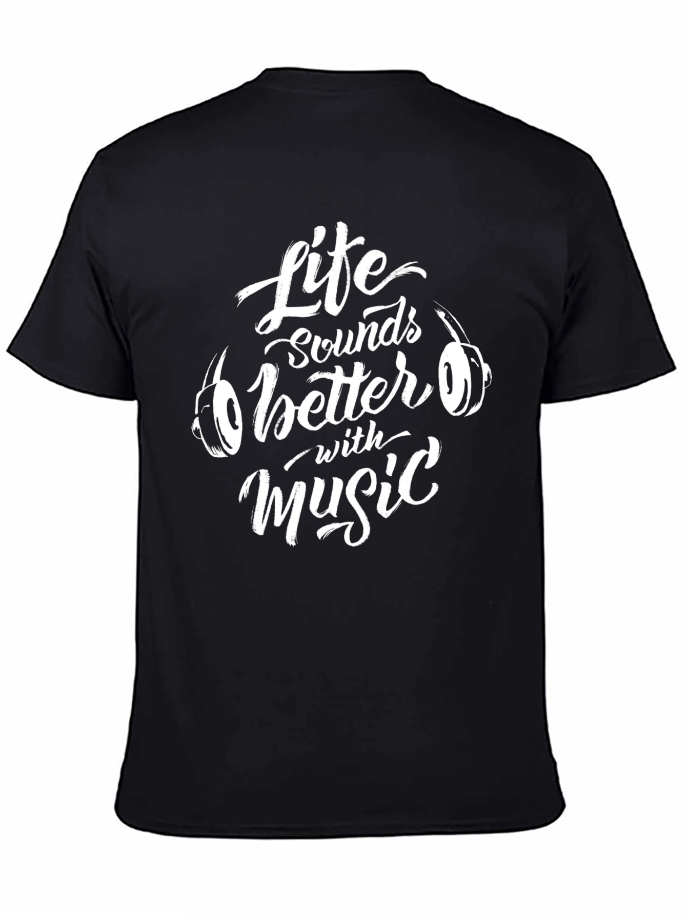 Life Sounds Better With Music Graphic T-Shirt