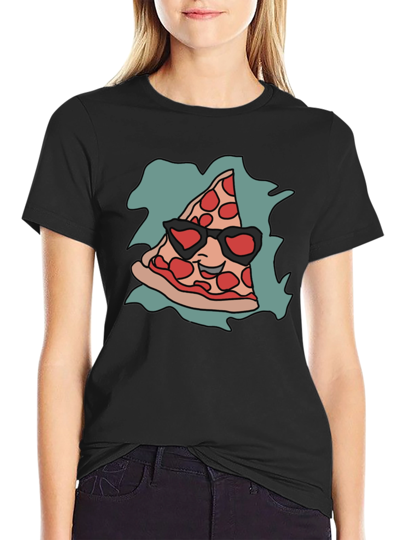 Cool Pizza Slice Graphic T-Shirt