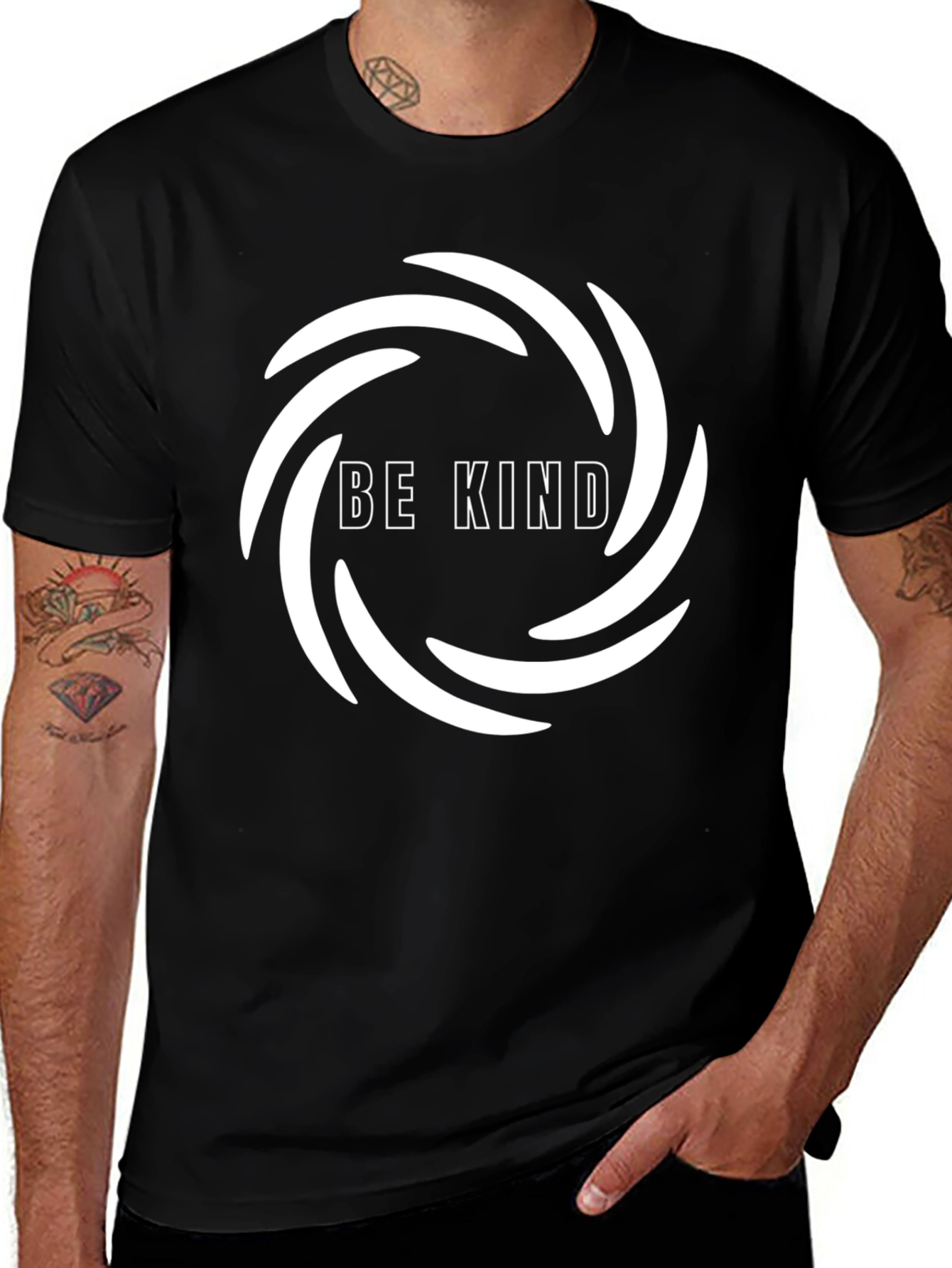 Be Kind Black Graphic Tee