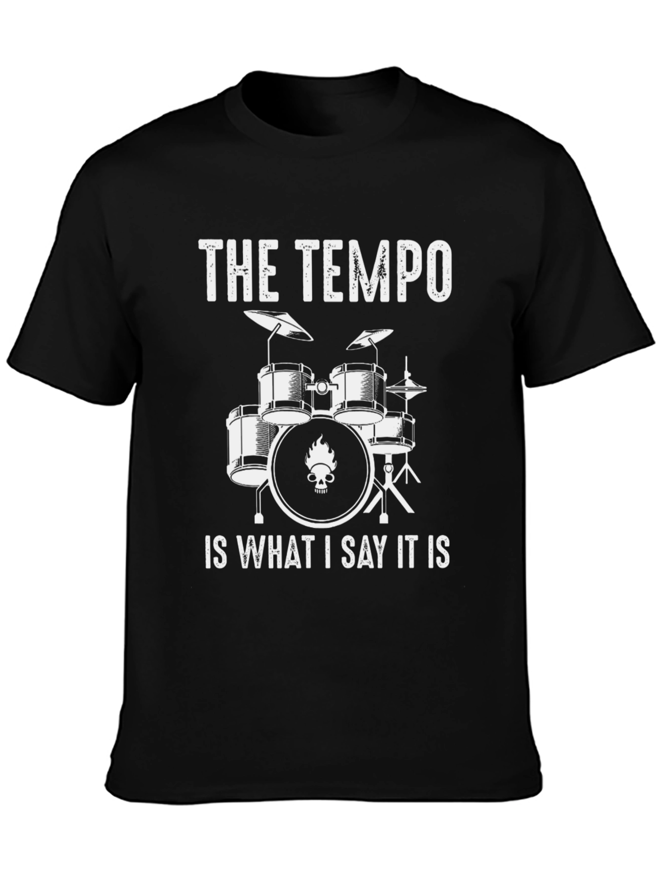 The Tempo Drummer T-Shirt - Funny Musician Tee