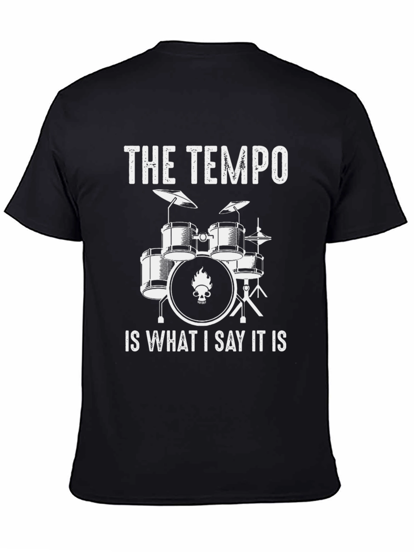 The Tempo Drummer T-Shirt - Funny Musician Tee