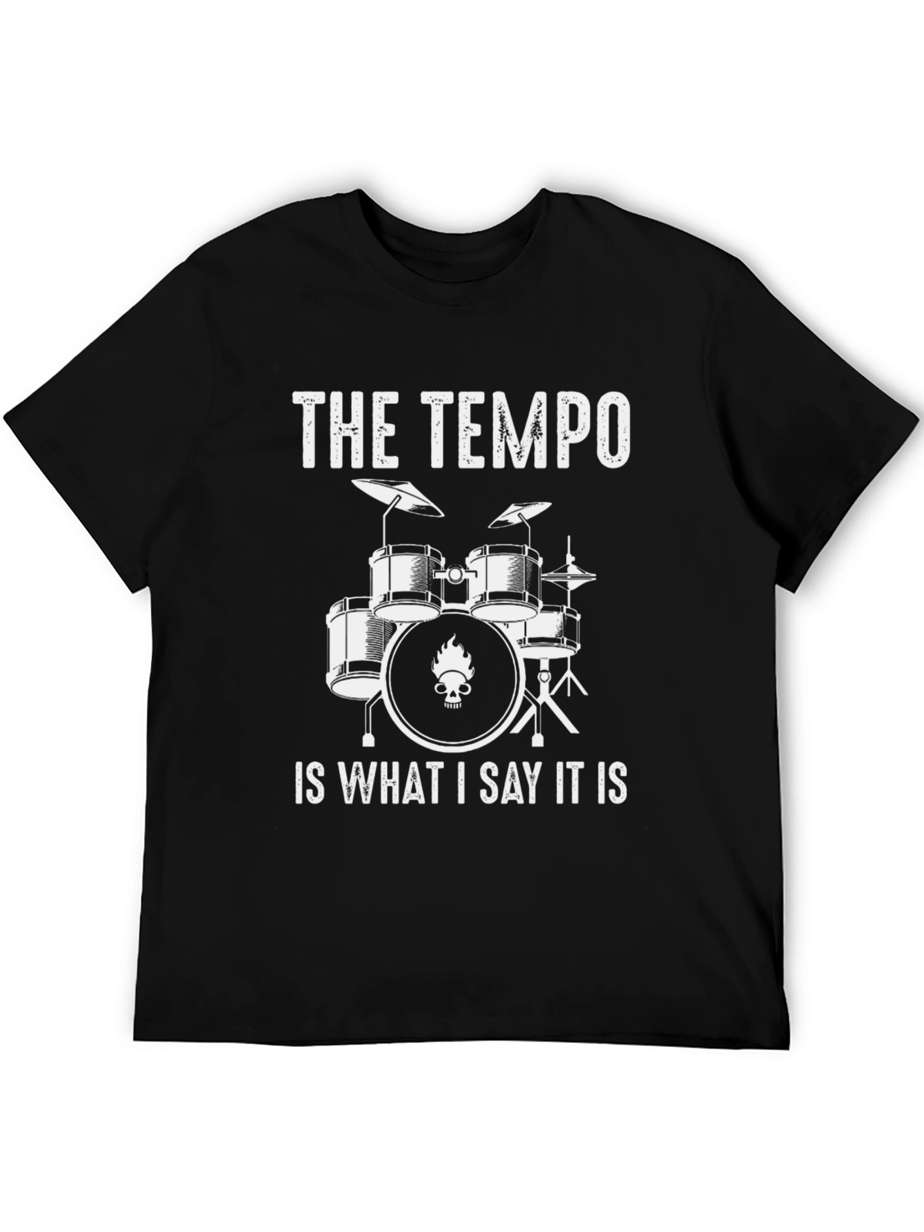 The Tempo Drummer T-Shirt - Funny Musician Tee