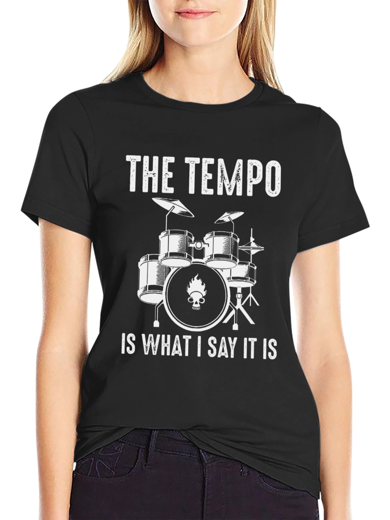 The Tempo Drummer T-Shirt - Funny Musician Tee