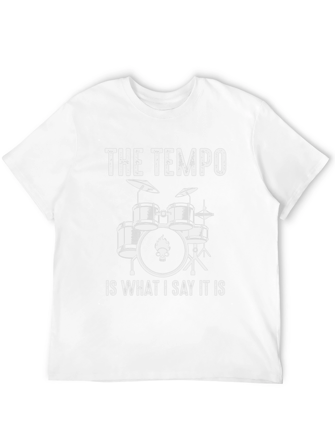 The Tempo Drummer T-Shirt - Funny Musician Tee