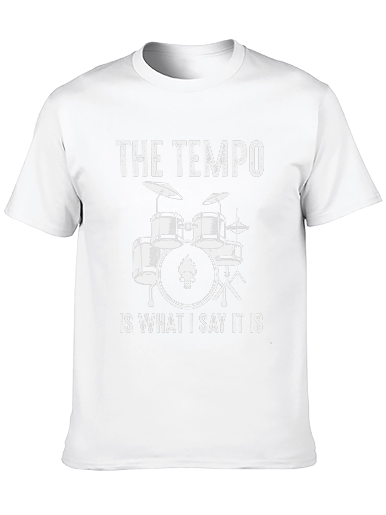 The Tempo Drummer T-Shirt - Funny Musician Tee