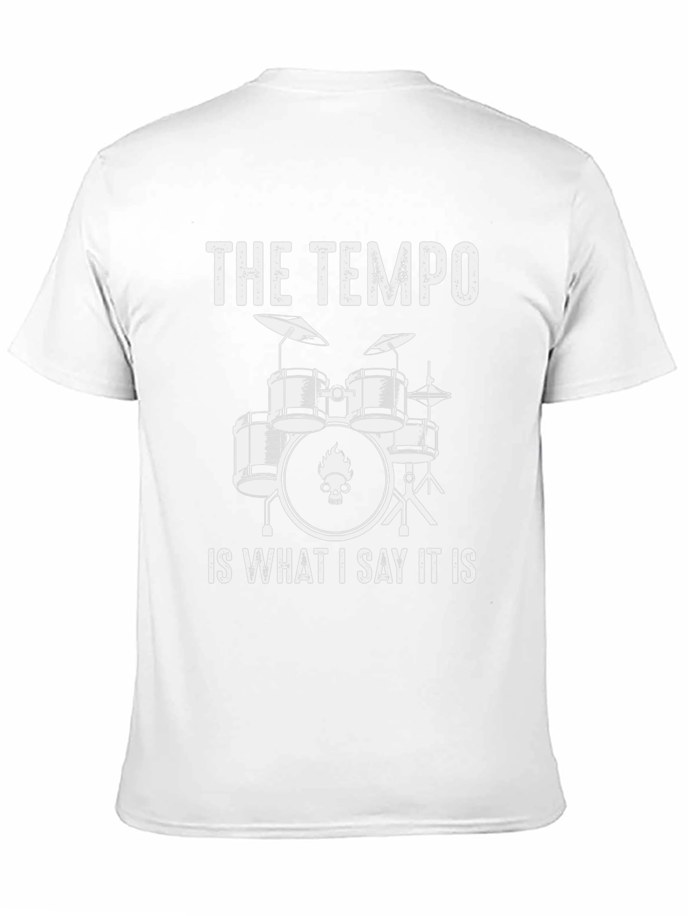 The Tempo Drummer T-Shirt - Funny Musician Tee