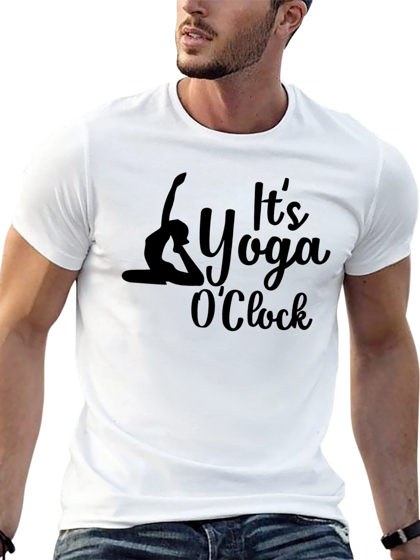 Yoga OClock Graphic Tee - Black