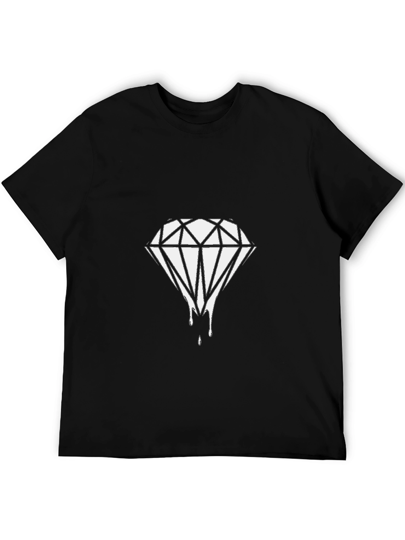 Diamond Drip Black T-Shirt - Urban Style