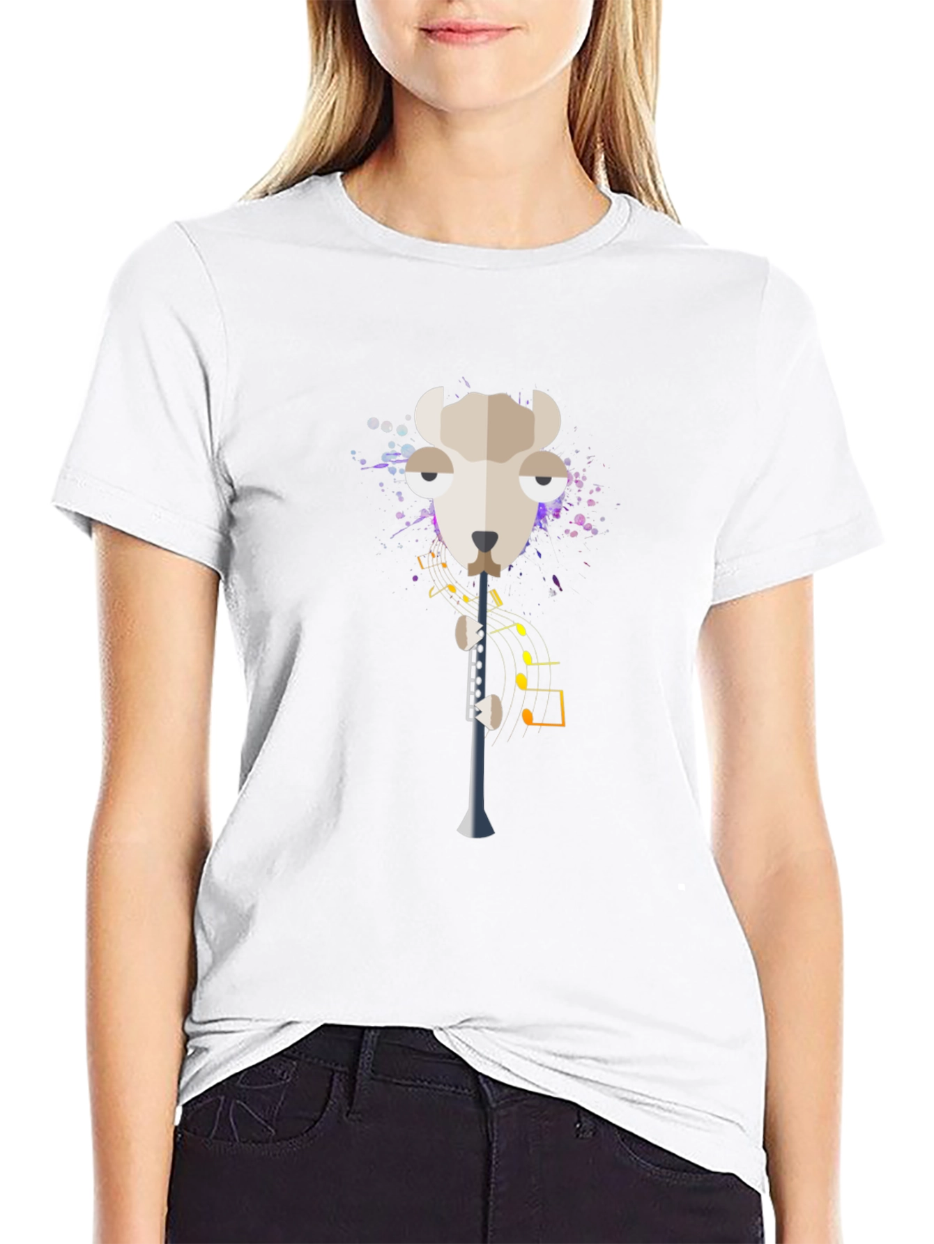 Musical Sheep T-Shirt - Quirky Graphic Tee