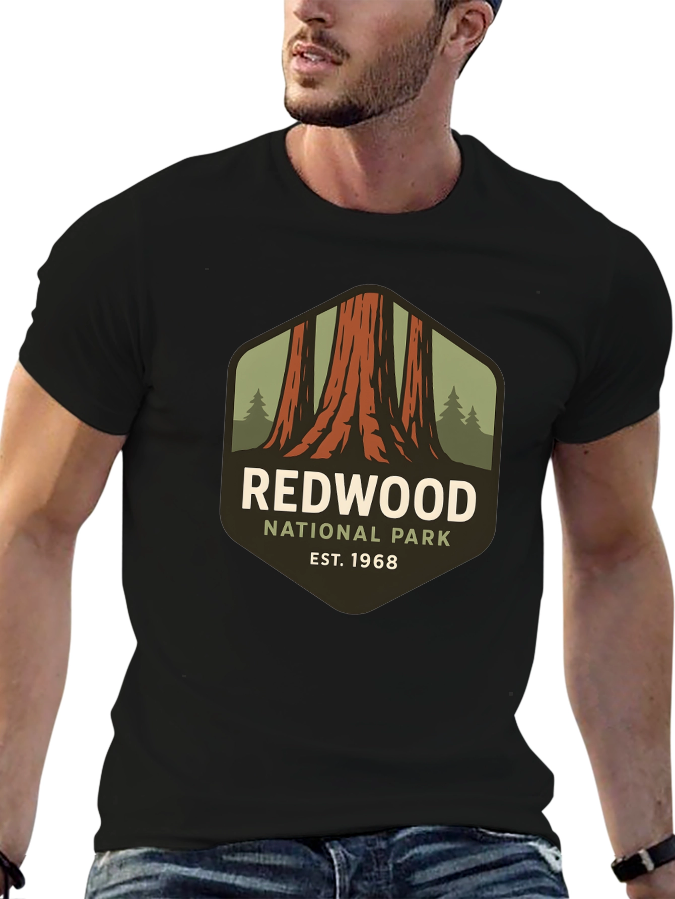Redwood National Park Black T-Shirt
