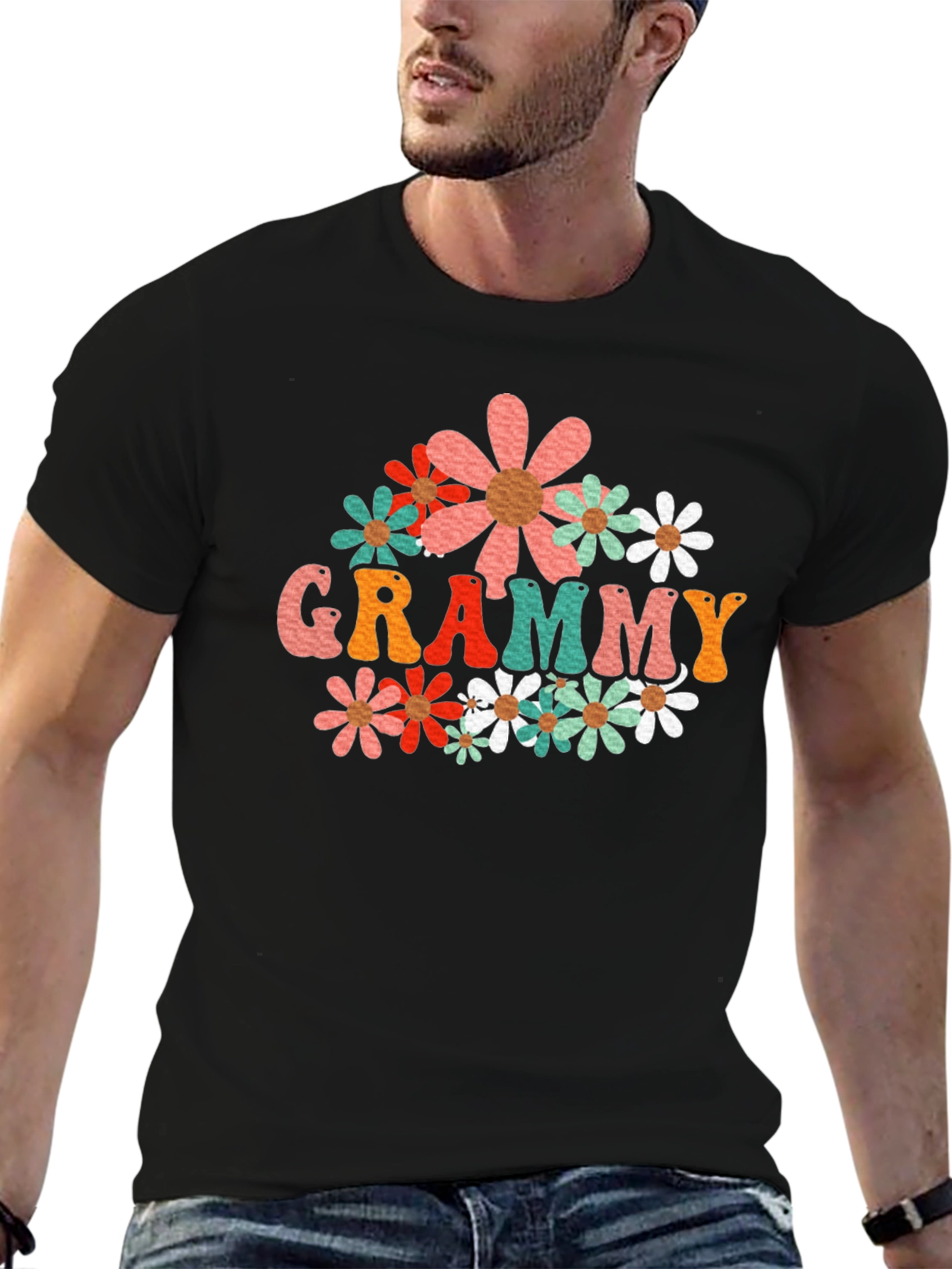 Retro Floral Grammy Graphic Tee