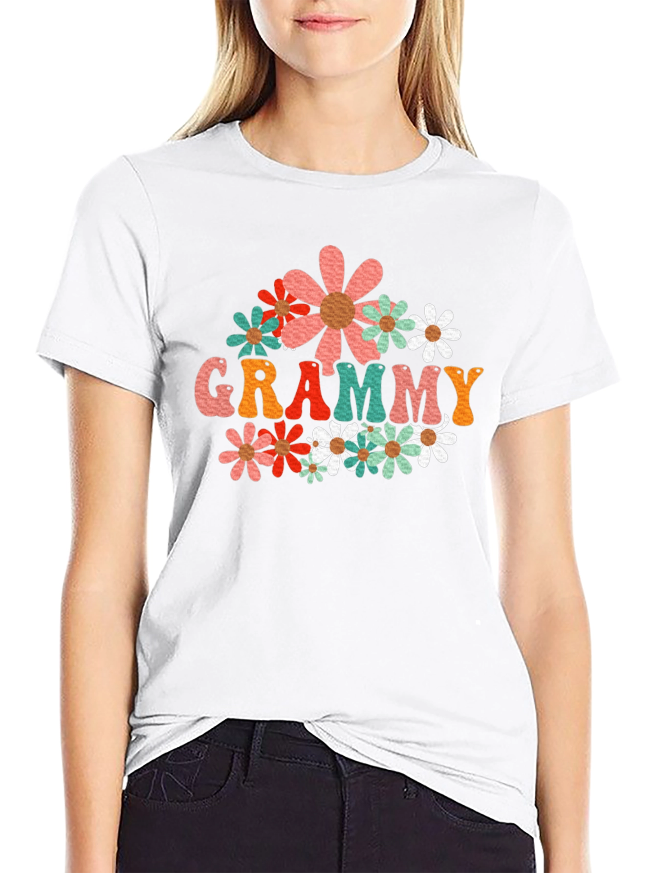 Retro Floral Grammy Graphic Tee