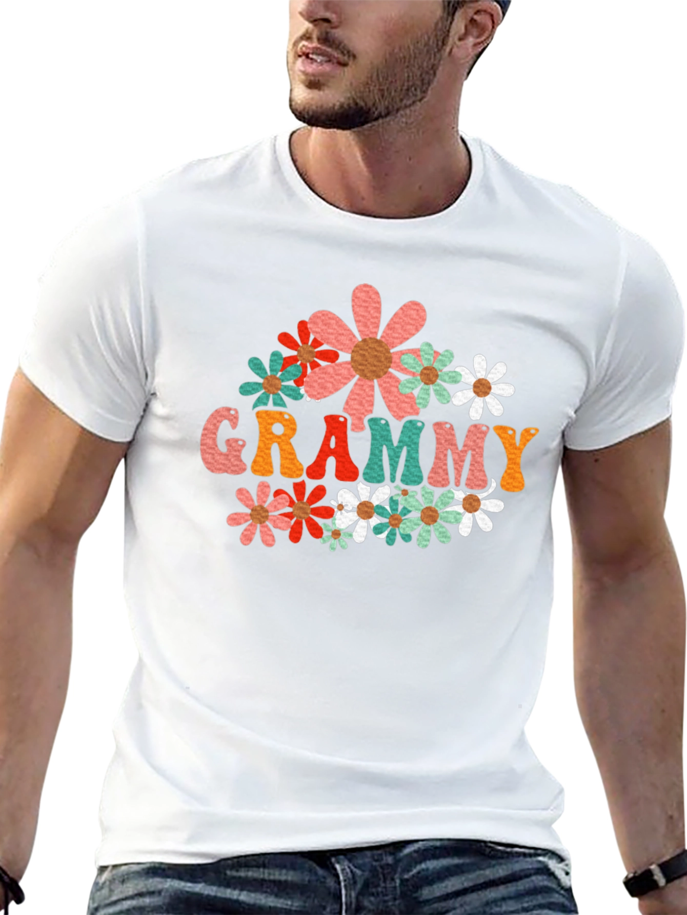 Retro Floral Grammy Graphic Tee