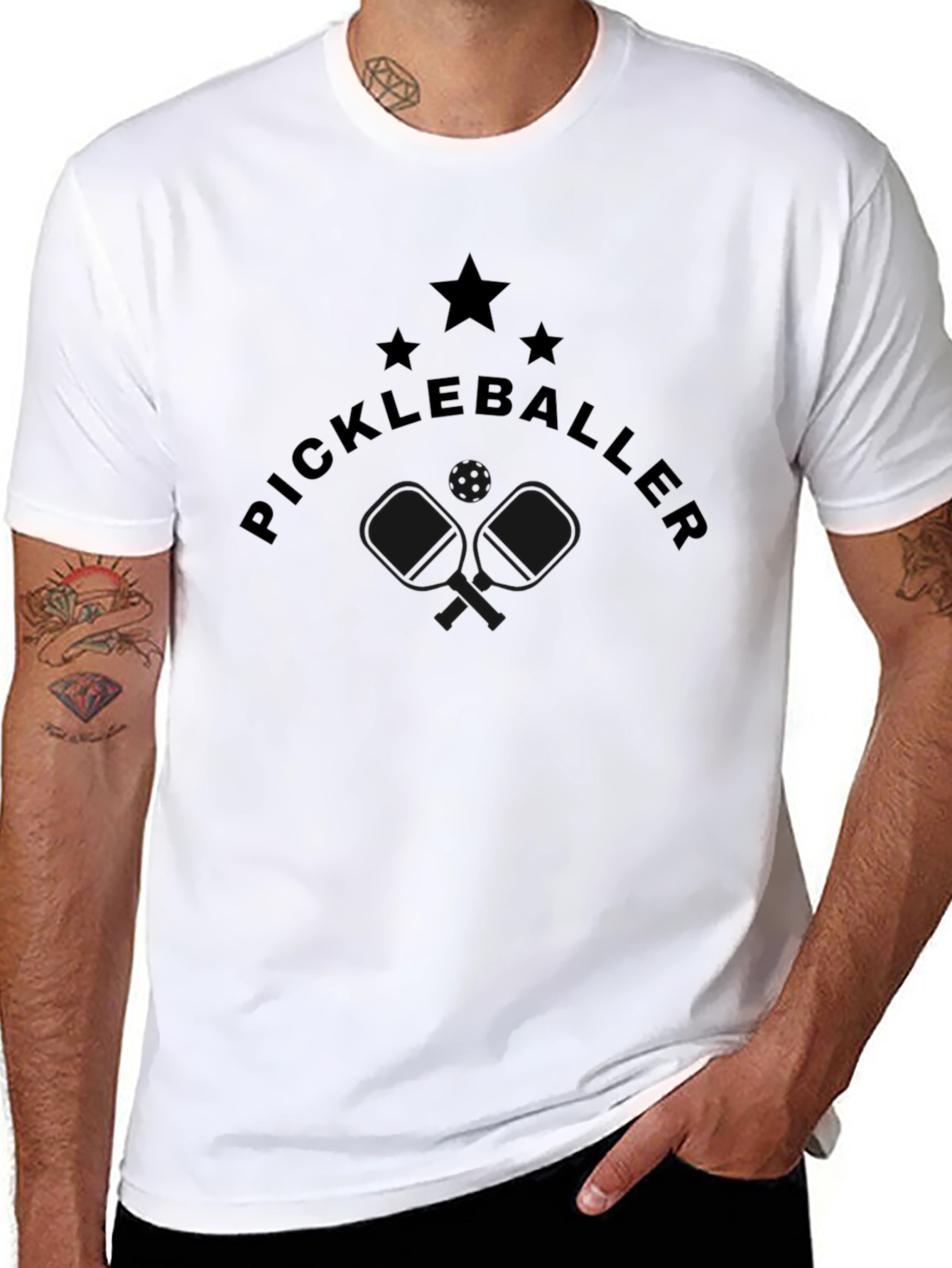 Pickleballer Black T-Shirt