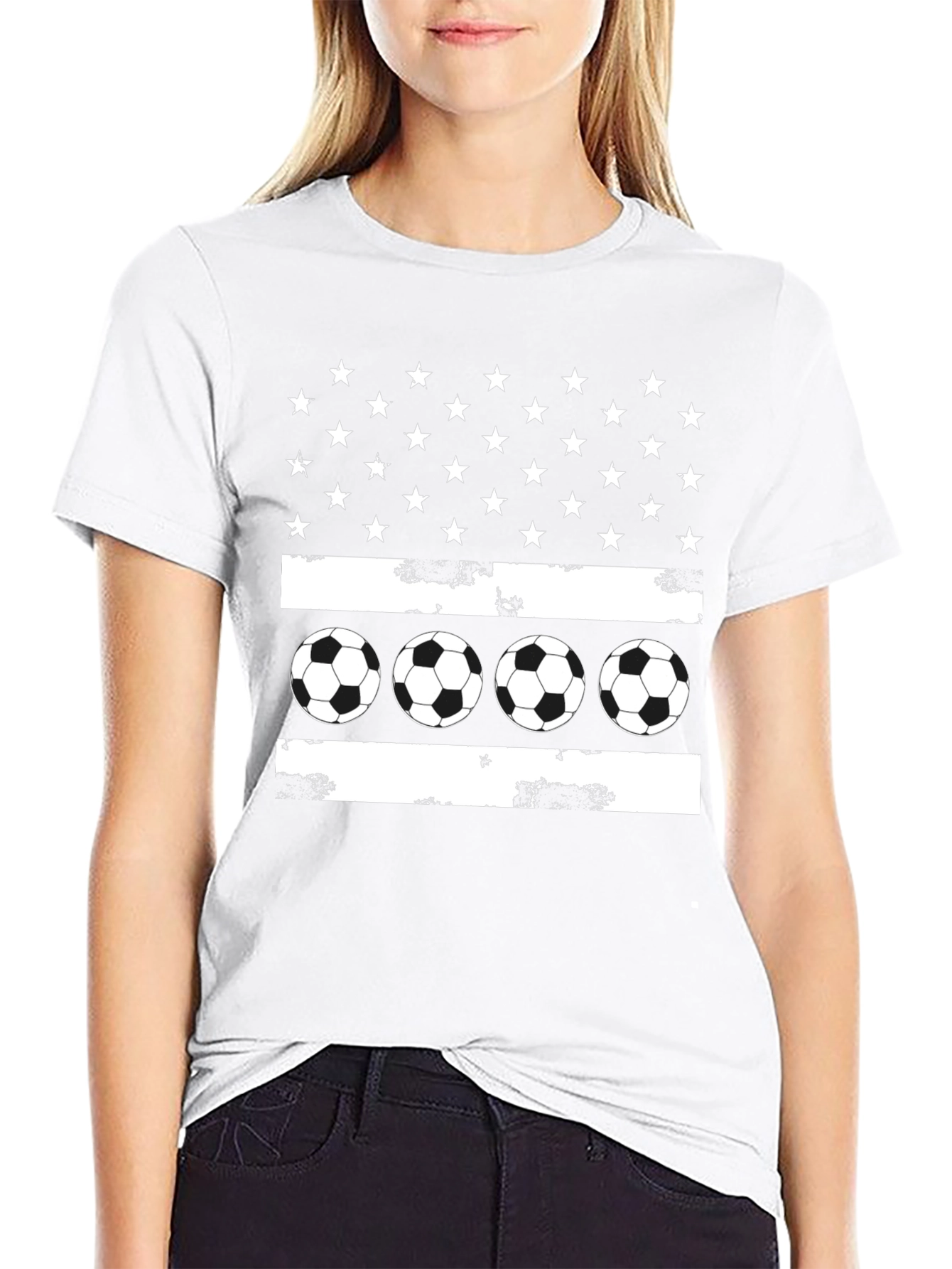 Soccer American Flag T-Shirt