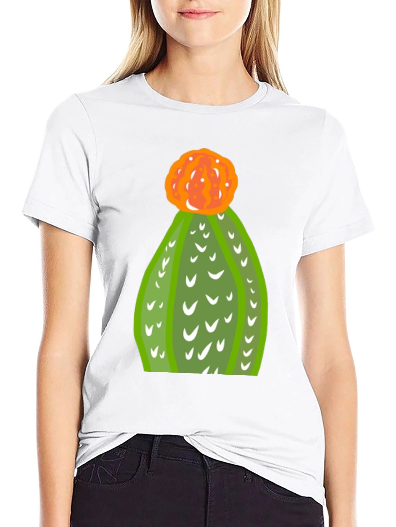 Cactus Graphic Tee - Trendy Desert Plant Shirt