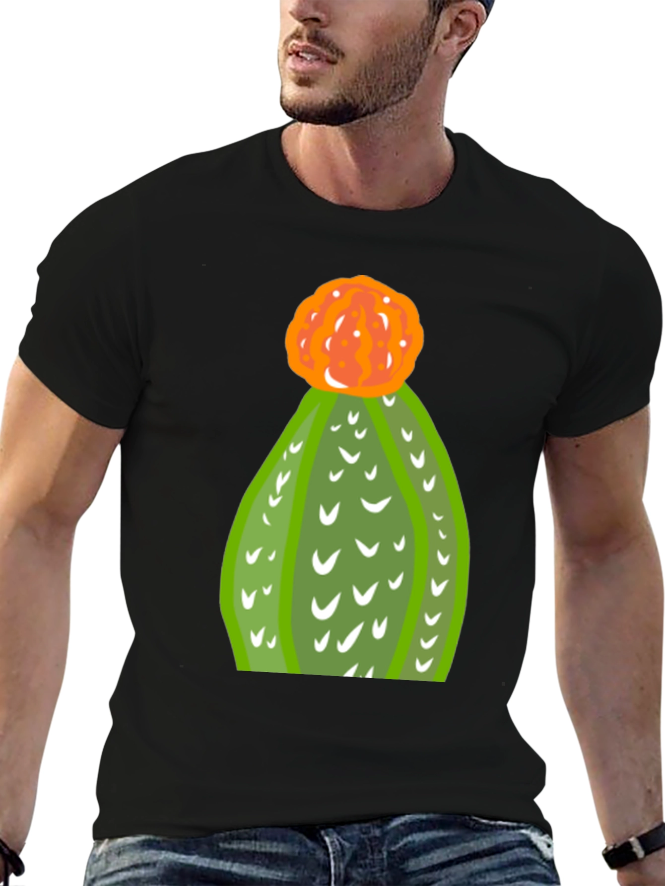 Cactus Graphic Tee - Trendy Desert Plant Shirt