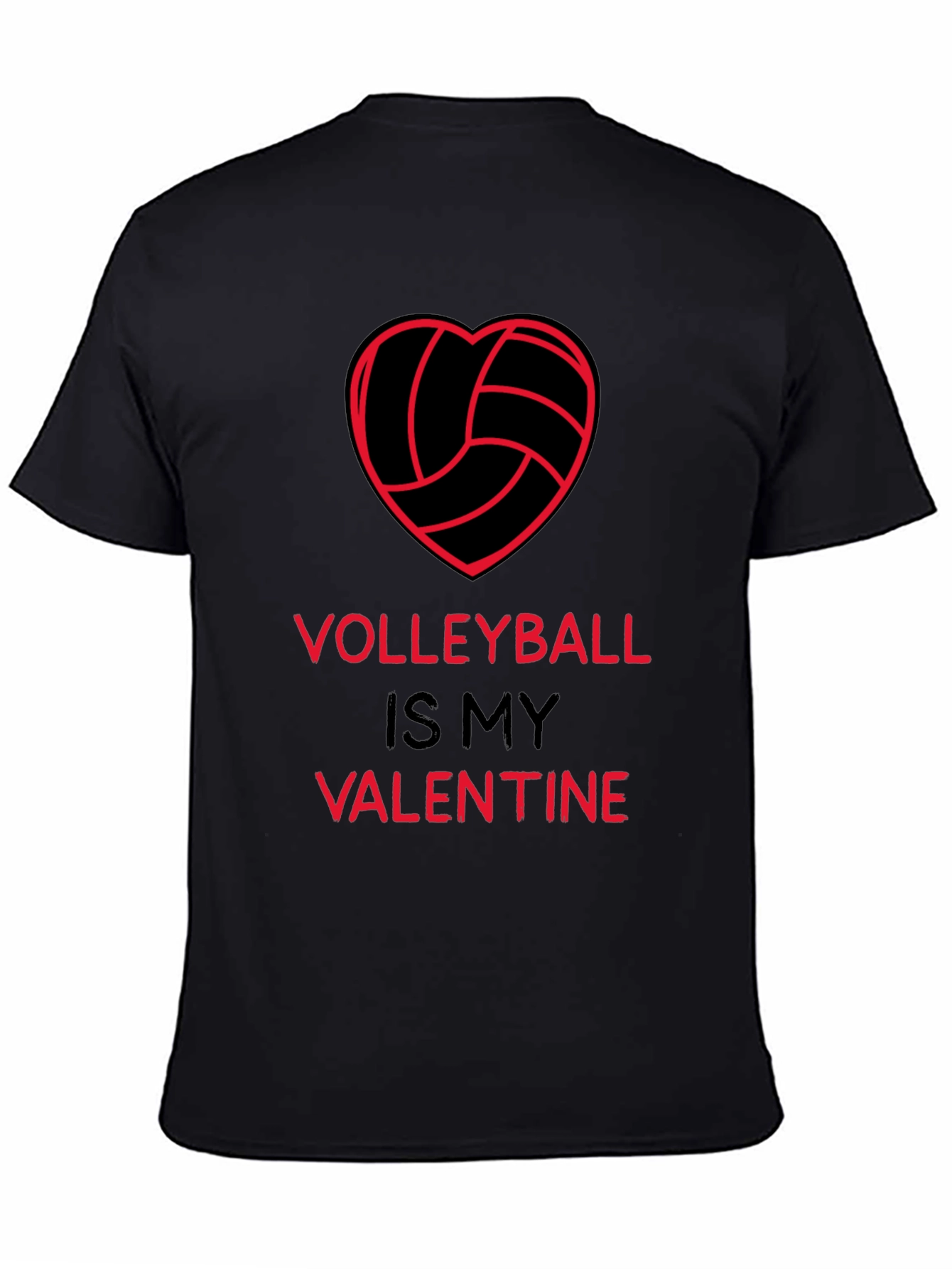 Volleyball Valentine T-Shirt - Heart Graphic Tee