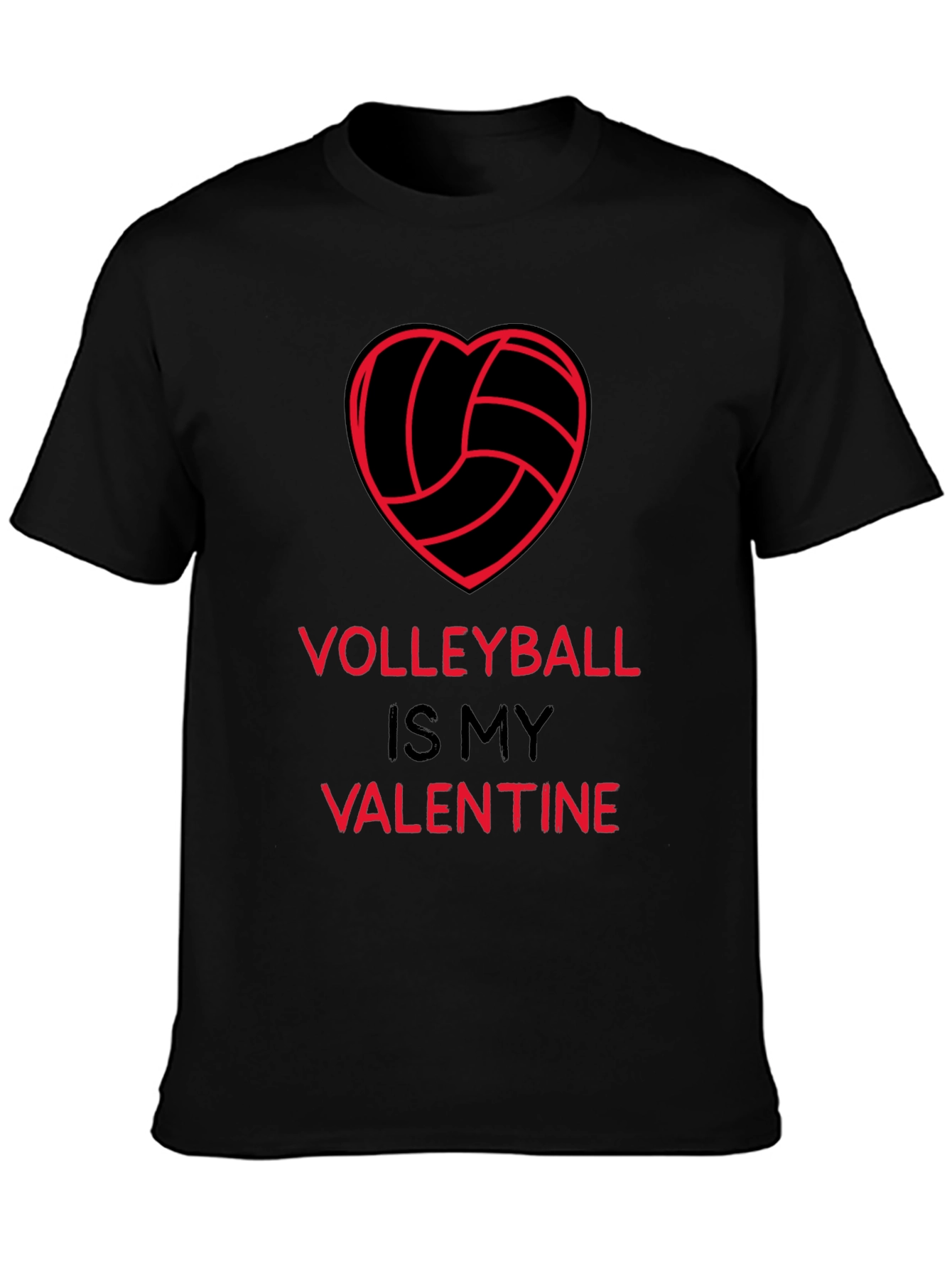 Volleyball Valentine T-Shirt - Heart Graphic Tee