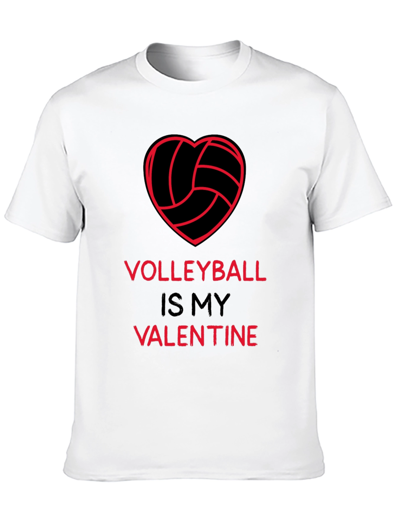Volleyball Valentine T-Shirt - Heart Graphic Tee